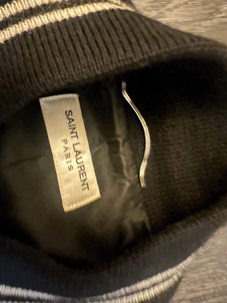 Saint Laurent Paris Saint Laurent Paris Grey wool spliced jacket-2506 Size US M / EU 48-50 / 2 - 3 Thumbnail