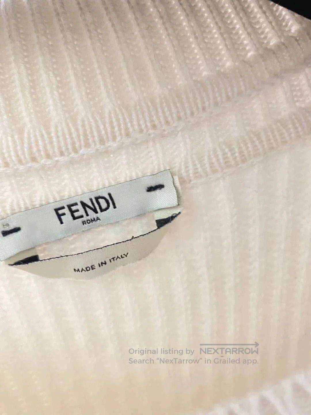 Fendi Fendi Cashmere Mink Trim Knit Sweater. Size US L / EU 52-54 / 3 - 2 Thumbnail