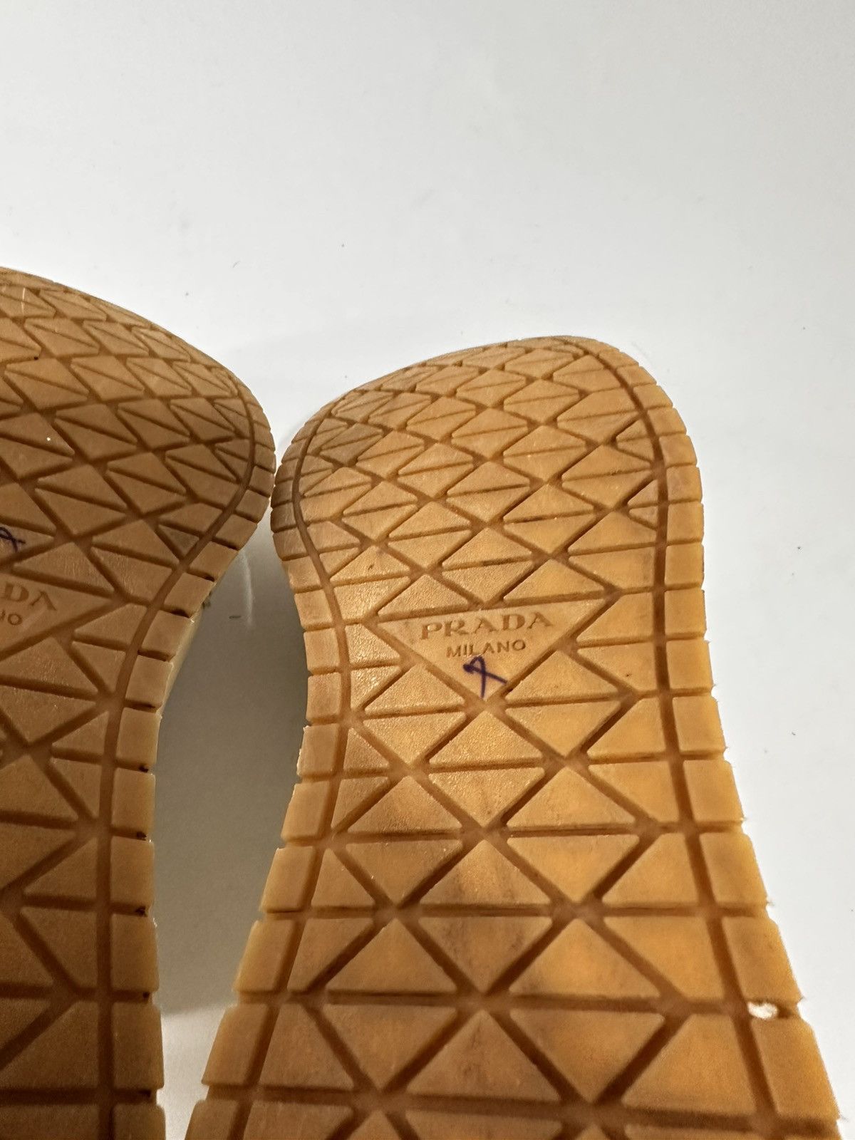 Prada Prada Milano Triangle Logo Low Top Sneakers. Size US 9.5 / EU 42-43 - 10 Thumbnail