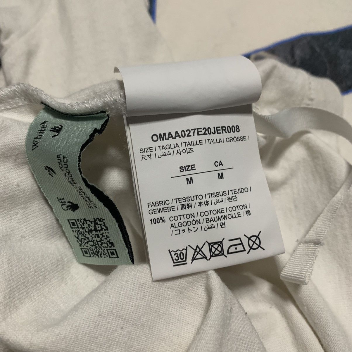 Off-White Off White Medium Caravaggio Arrows White Tee Virgil Abloh Size US M / EU 48-50 / 2 - 9 Thumbnail