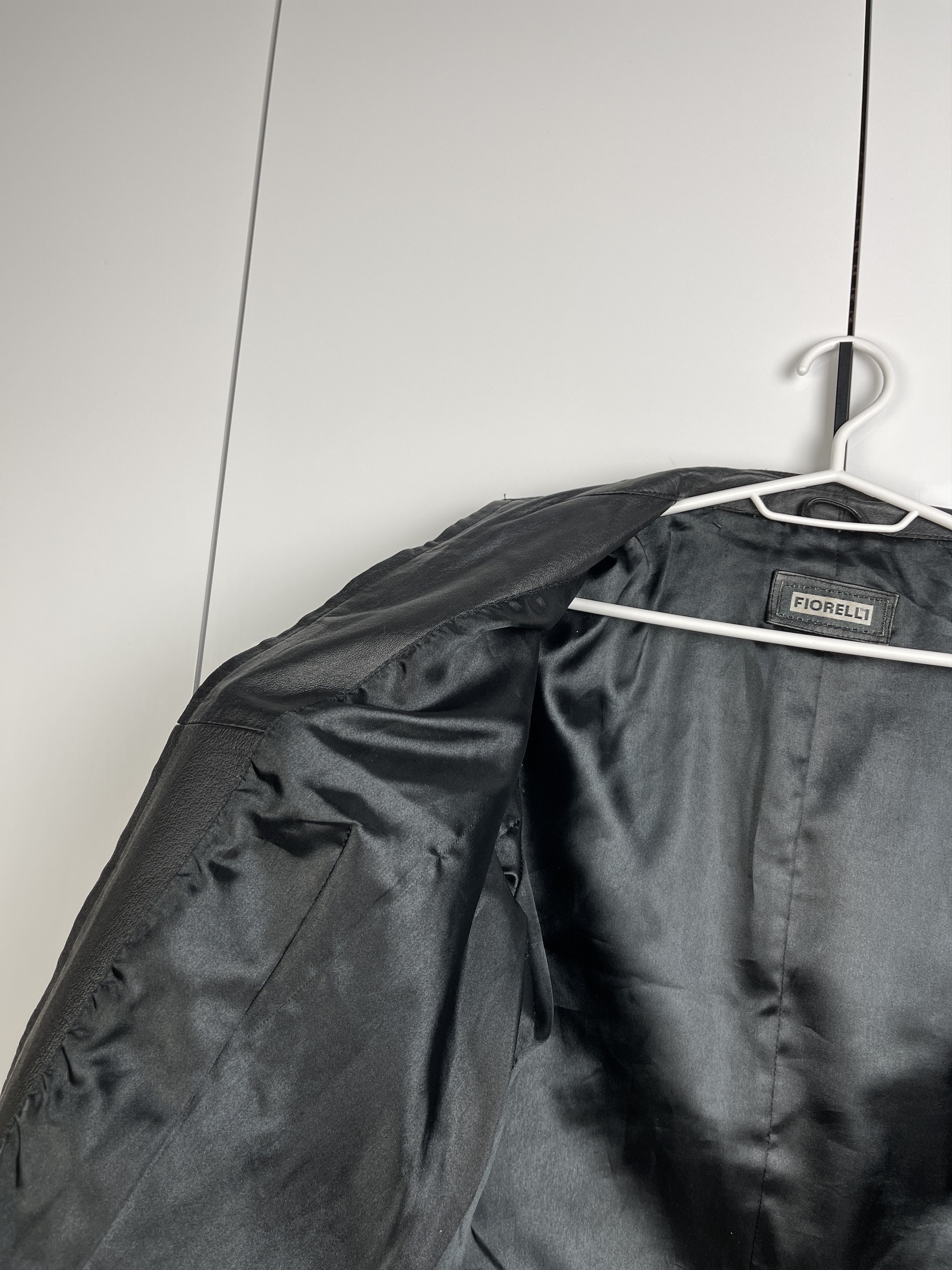 Giorgio Fiorelli Fiorelli Vintage Raw Edge Leather Jacket Size L / US 10 / IT 46 - 9 Thumbnail