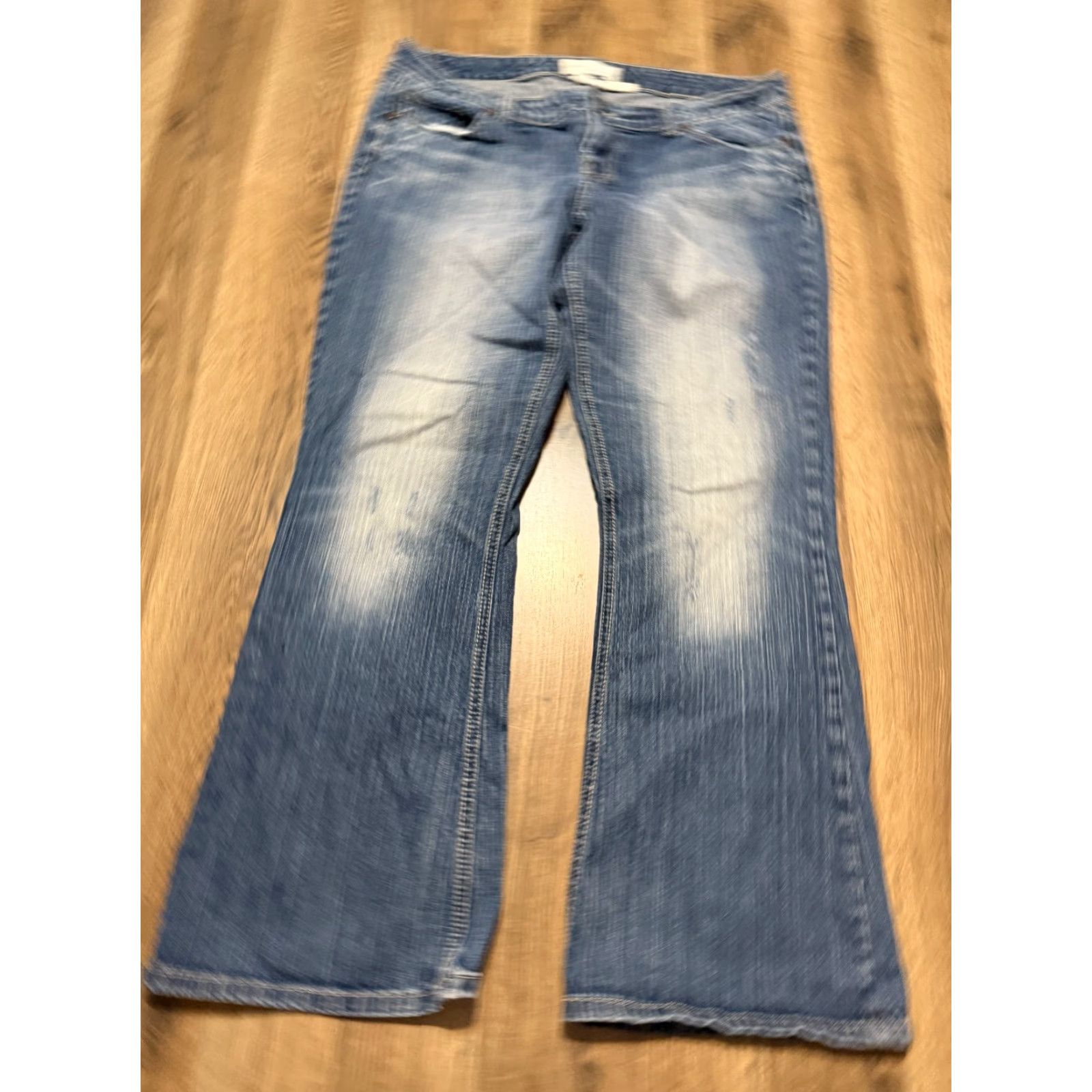 Vintage Maurices Jeans Women's Regular Denim Laney Bootcut 14 Blue Stretch Pocket 5-Pocket Size 36" / US 14 / IT 50 - 2 Thumbnail