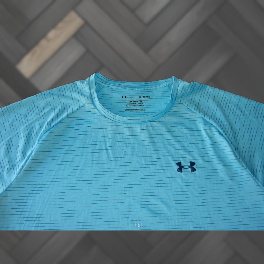 Under Armour Under Armour Men T-Shirt XL Short Sleeve Activewear Polyester Blue MINT Condition Size US XL / EU 56 / 4 - 1 Thumbnail