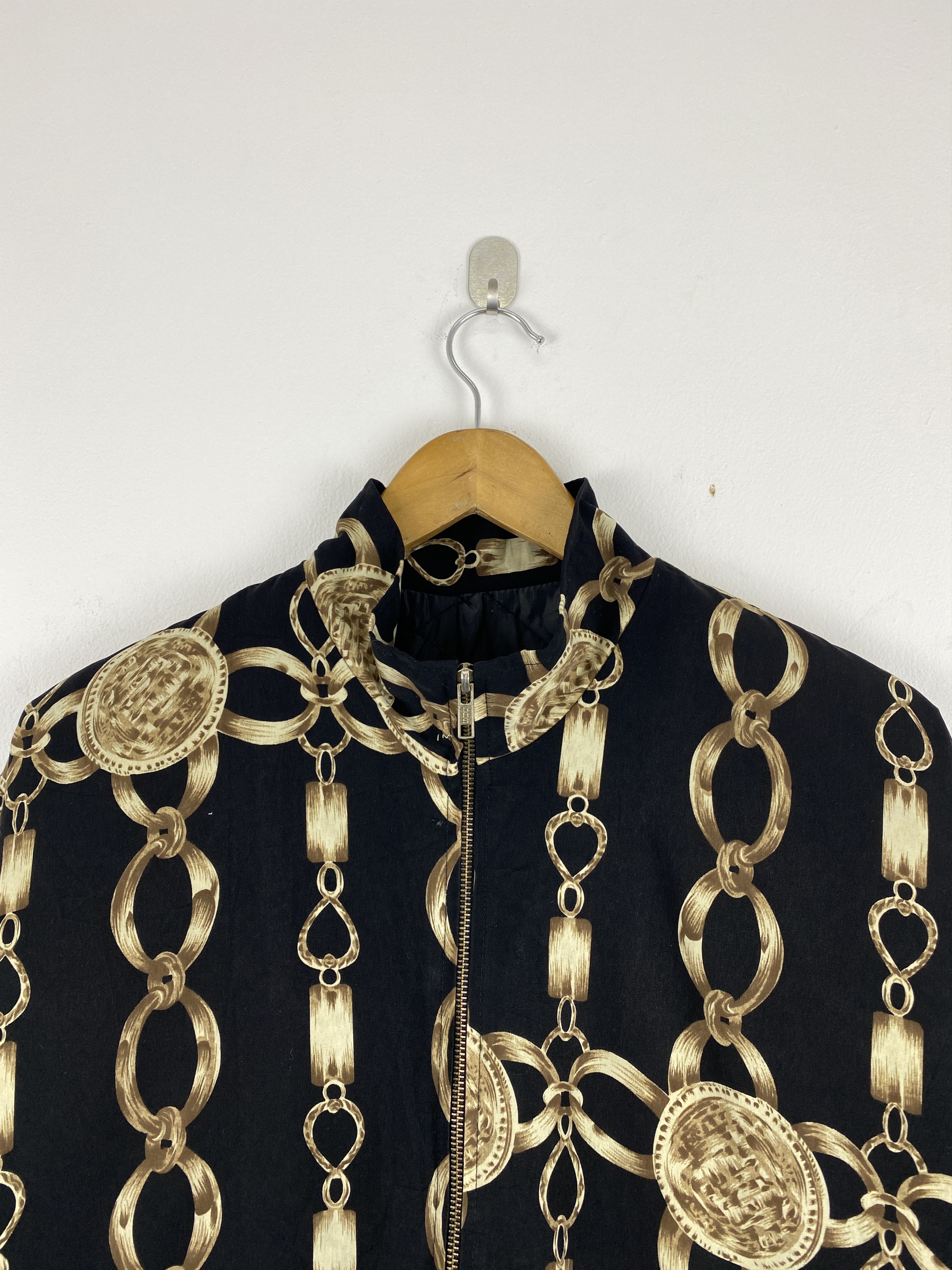 Japanese Brand Vintage Japanese Brand Gold Chain Zipper Up Jacket Size US XL / EU 56 / 4 - 2 Thumbnail