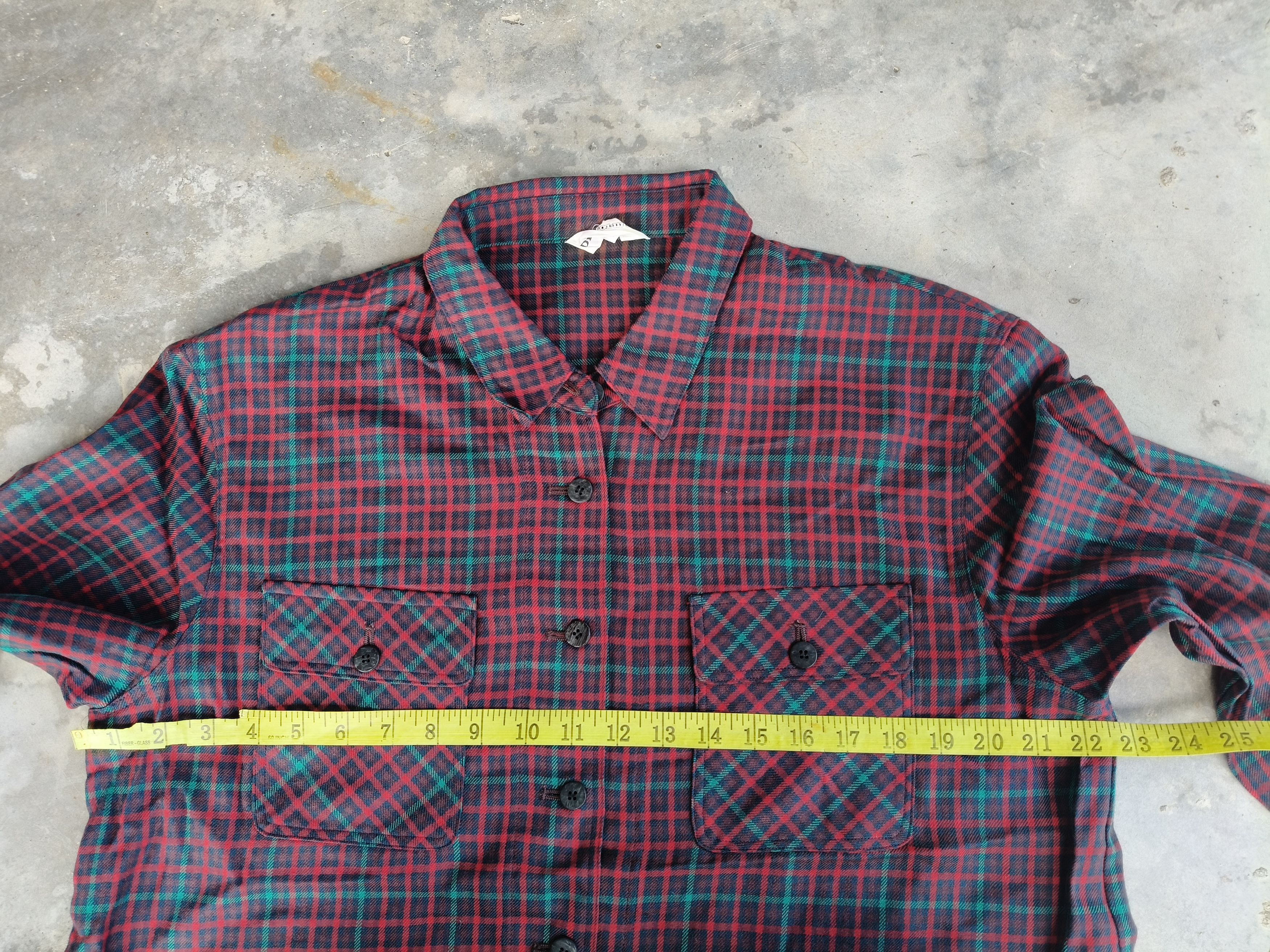 Japanese Brand Vintage Flannel Wool Button up Size XL / US 12-14 / IT 48-50 - 10 Thumbnail