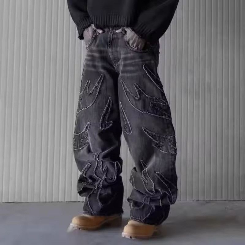 Jean Hip Hop Baggy Jeans Men's Street Fashion Size US 29 - 5 Thumbnail