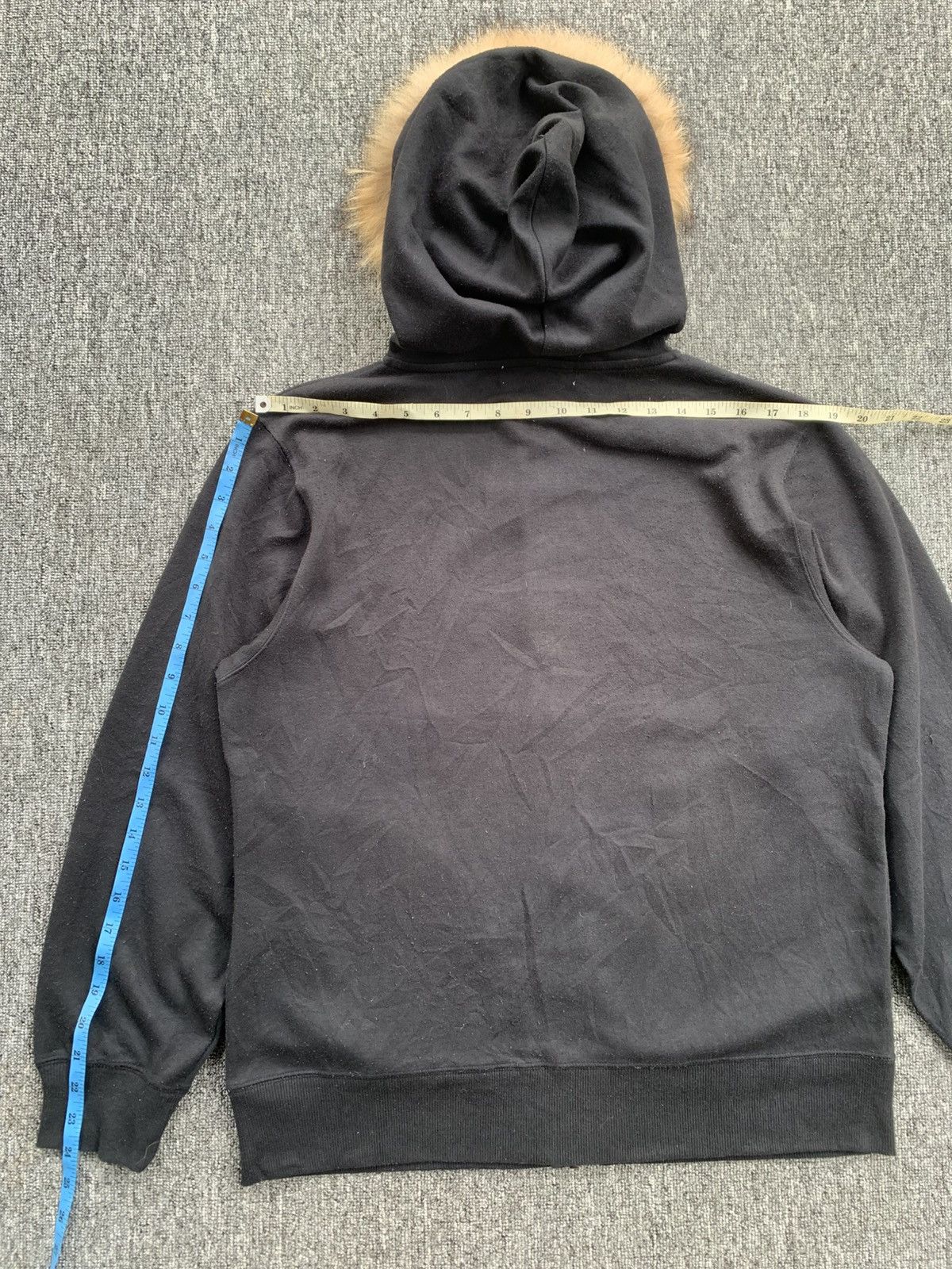 Japanese Brand Double Focus Gothic Poem Black Pink Fur Hoodie Size US L / EU 52-54 / 3 - 9 Thumbnail