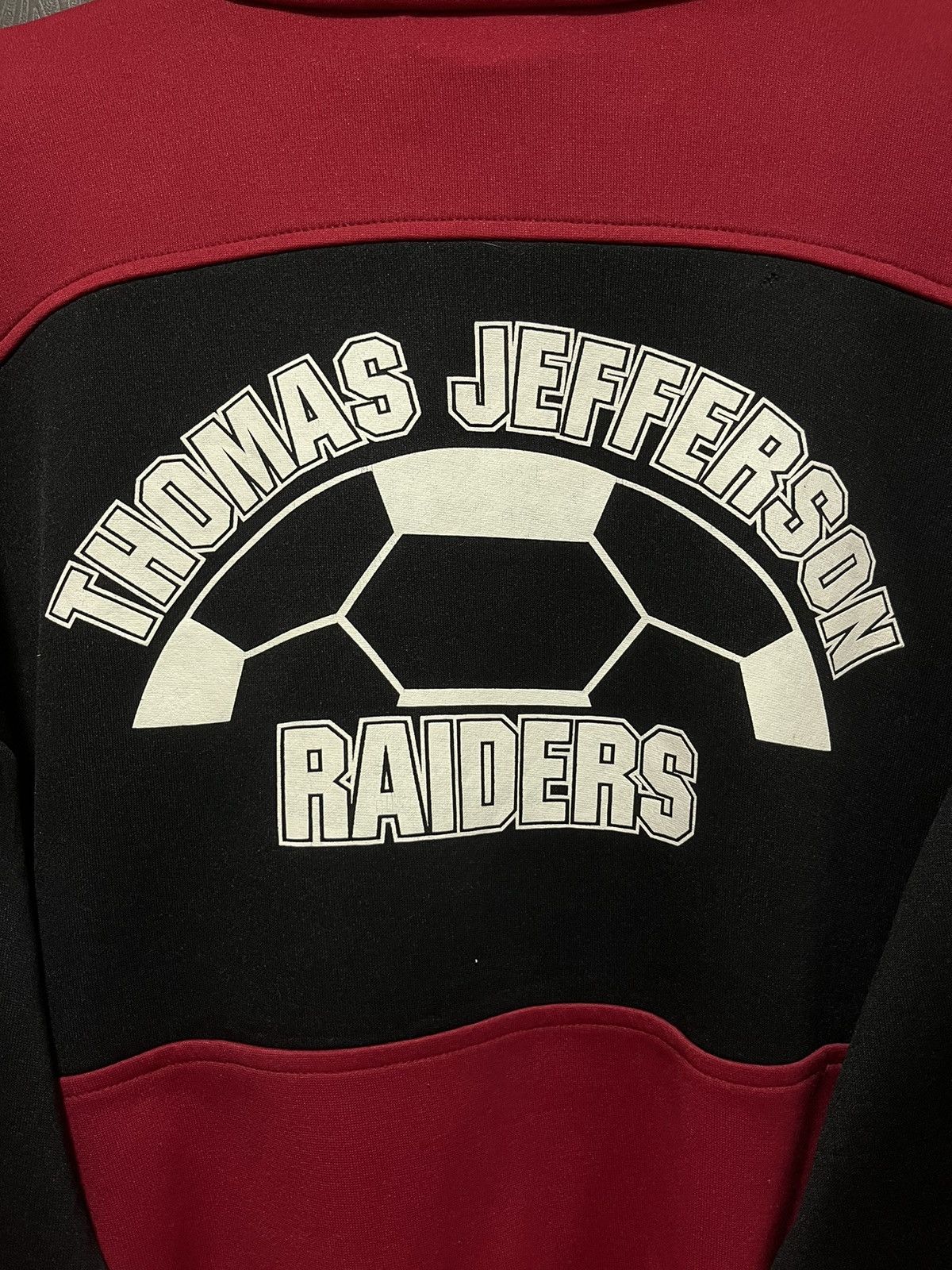 Adidas × Vintage Vintage Thomas Jefferson Raiders Soccer Team Top Jacket Size US L / EU 52-54 / 3 - 4 Thumbnail