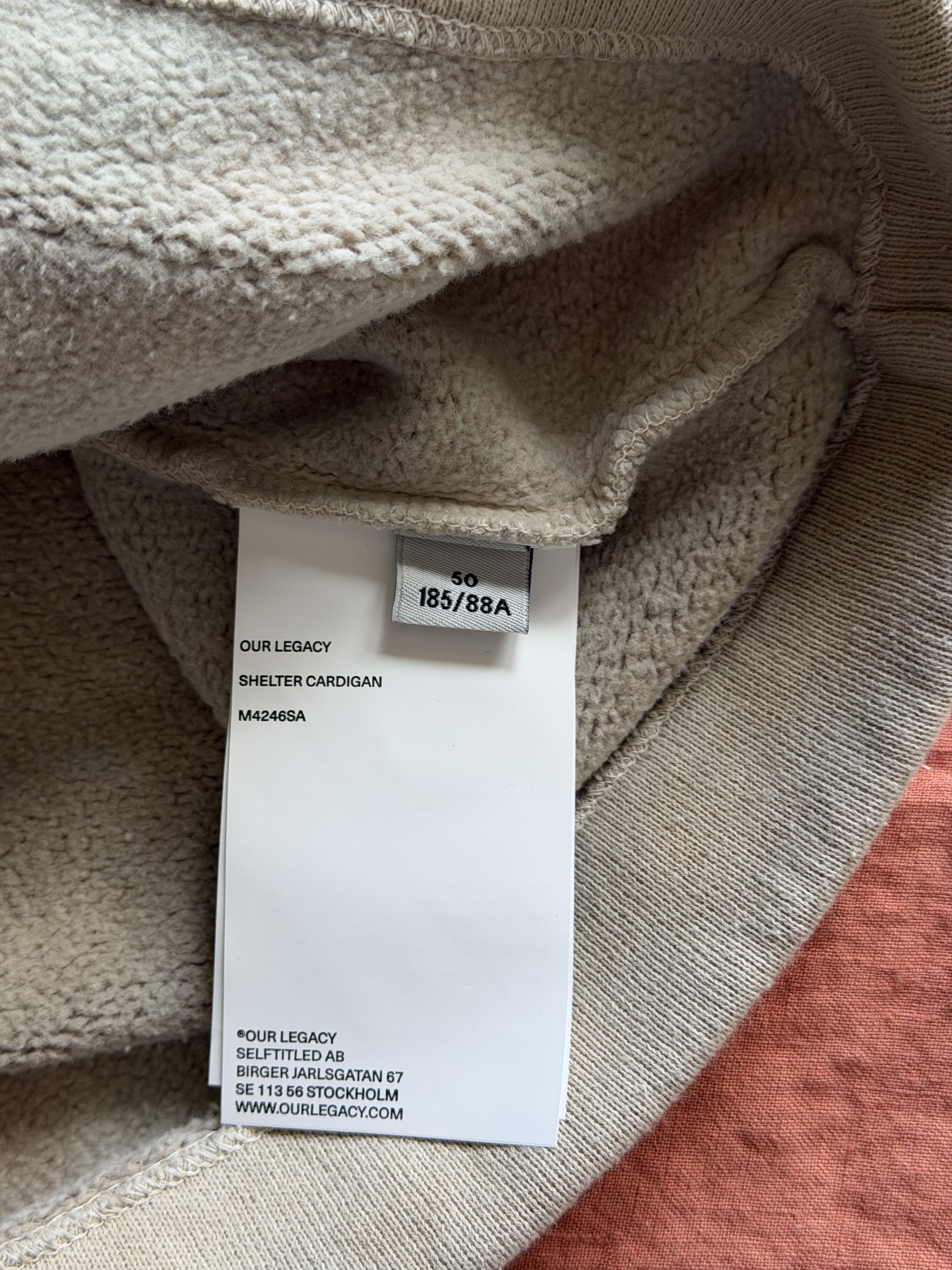 Our Legacy Our Legacy Shelter Cardigan in Attic Fleece Wash Size US M / EU 48-50 / 2 - 8 Thumbnail