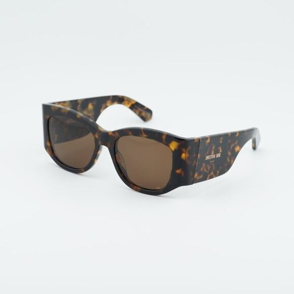 Dior Dior DIORNUIT S1I 24F0 Sunglasses Havana Square Frame Size ONE SIZE - 1 Thumbnail