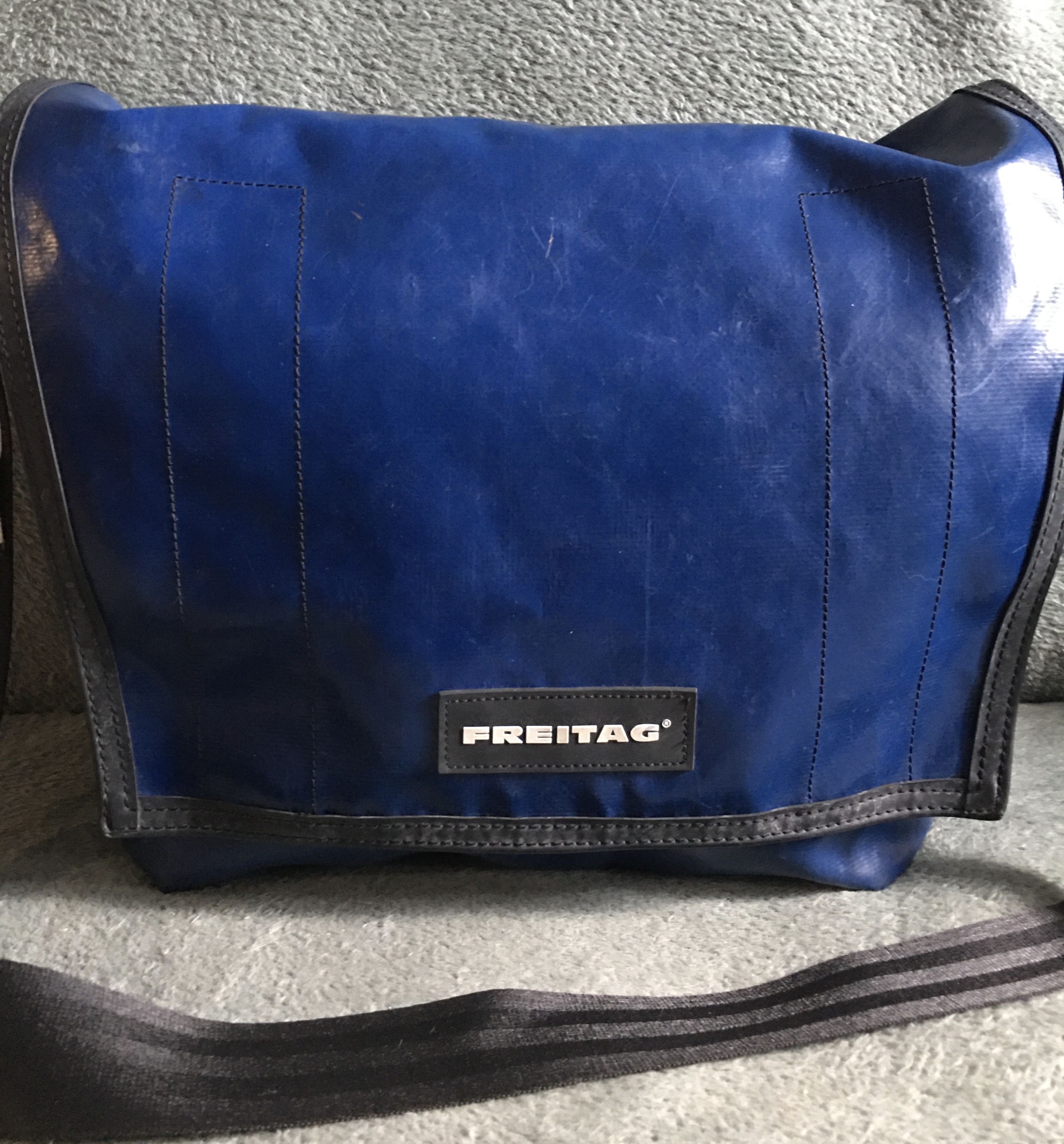 Freitag FREITAG F12 Dragnet Blue Recycle Material Shoulder Bag Size ONE SIZE - 2 Thumbnail