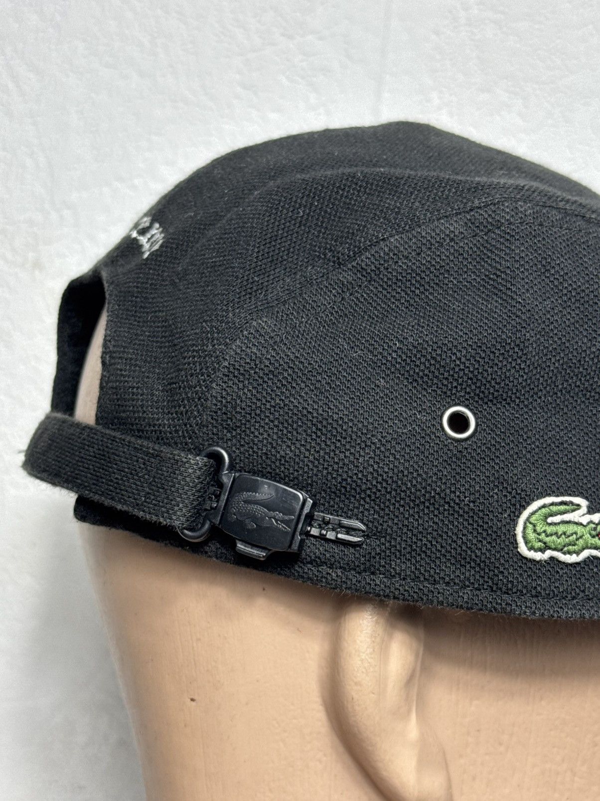 Lacoste × Supreme Supreme x Lacoste 5 Panel Black Cap Luxury Size ONE SIZE - 6 Thumbnail