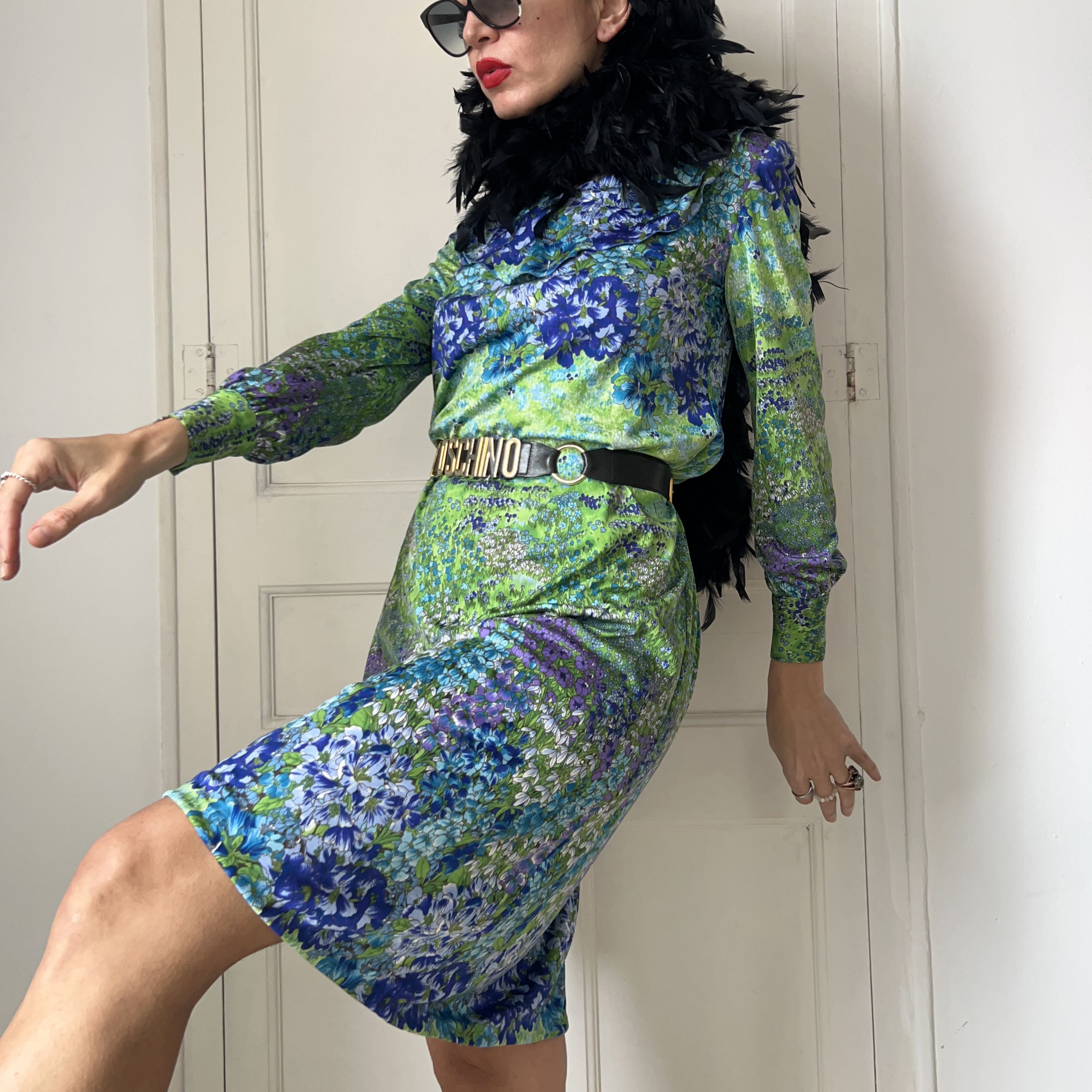 Vintage Vintage Cottagecore 70s Floral Midi Dress Size M / US 6-8 / IT 42-44 - 10 Thumbnail