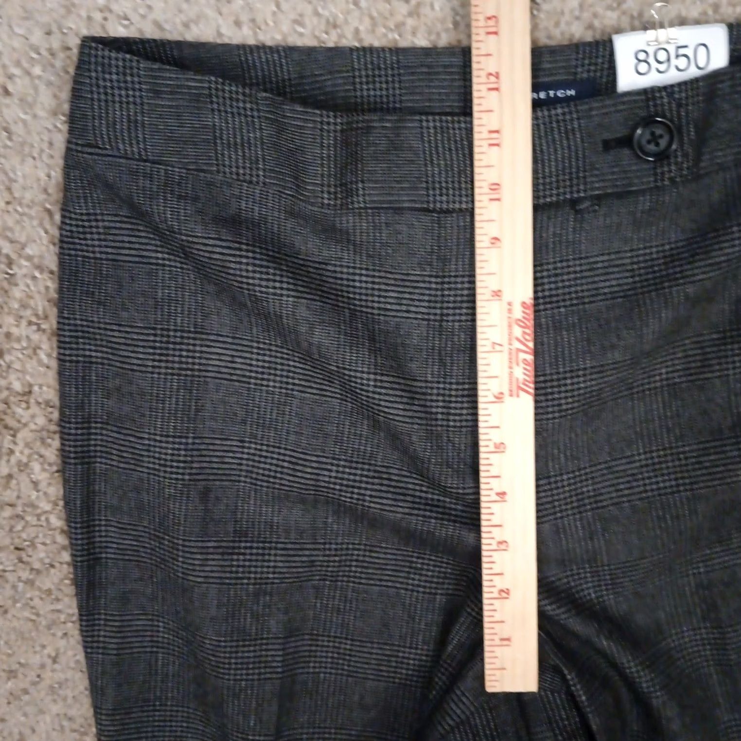 Jones New York Jones New York Dress Pants Womens Size 12 Gray Plaid Lined 34x29 High Rise Pants Mens Womens Girls Size 34" / US 12 / IT 48 - 4 Thumbnail