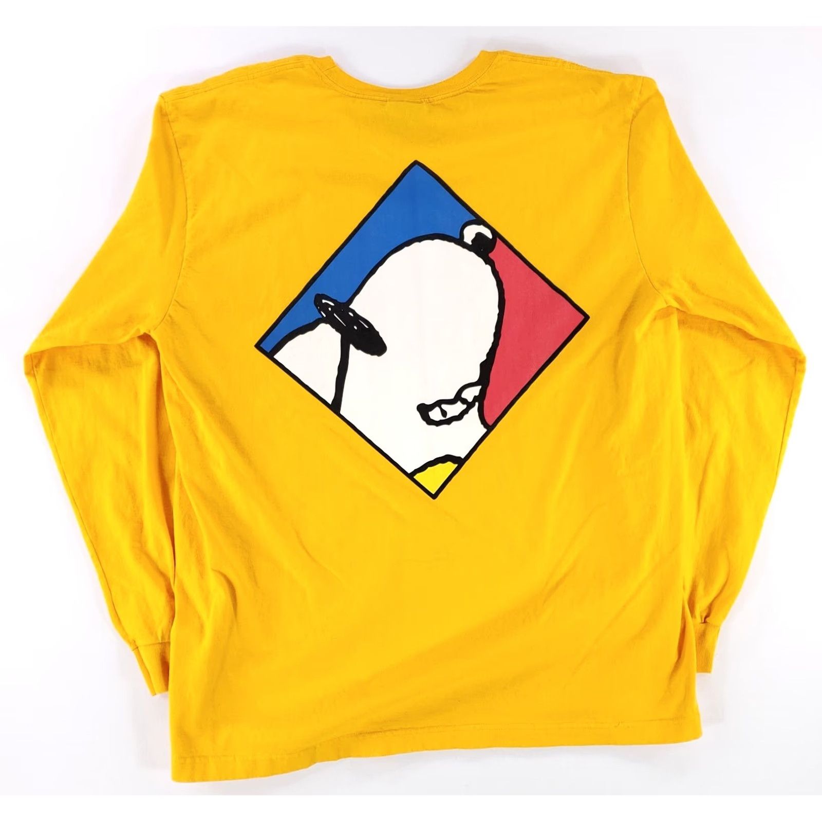 Vintage Dumbgood Snoopy Peanuts Long Sleeve T-Shirt Yellow Mens XL Joe Cool Size US XL / EU 56 / 4 - 5 Thumbnail