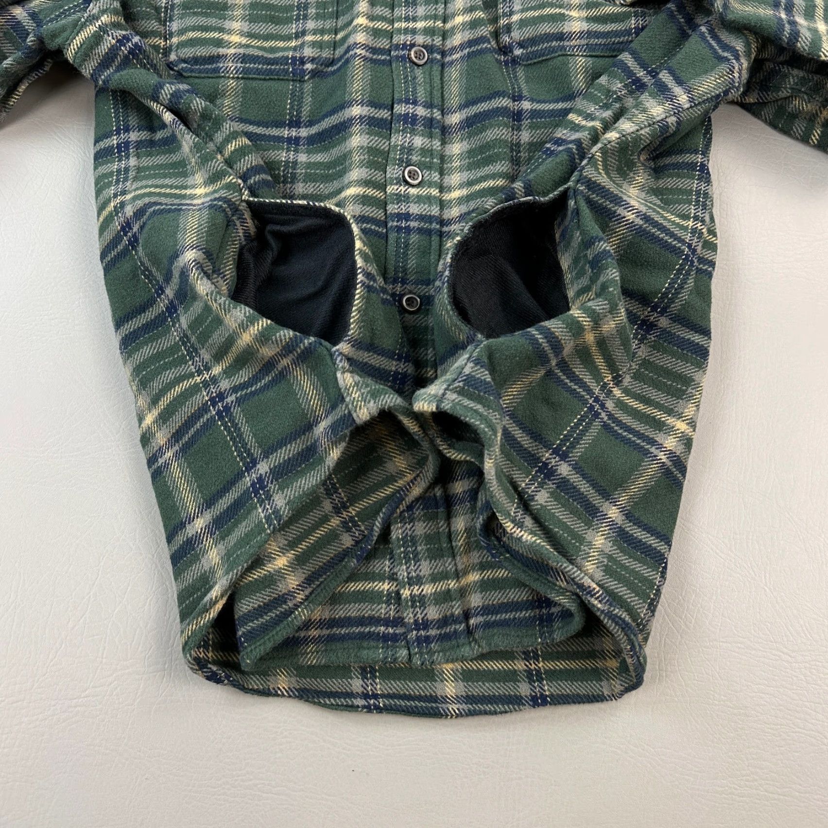 Vintage Woolrich Brawny Shirt Mens 2XL Green Plaid Heavyweights Pockets Workwear Shacket Size US XXL / EU 58 / 5 - 4 Thumbnail