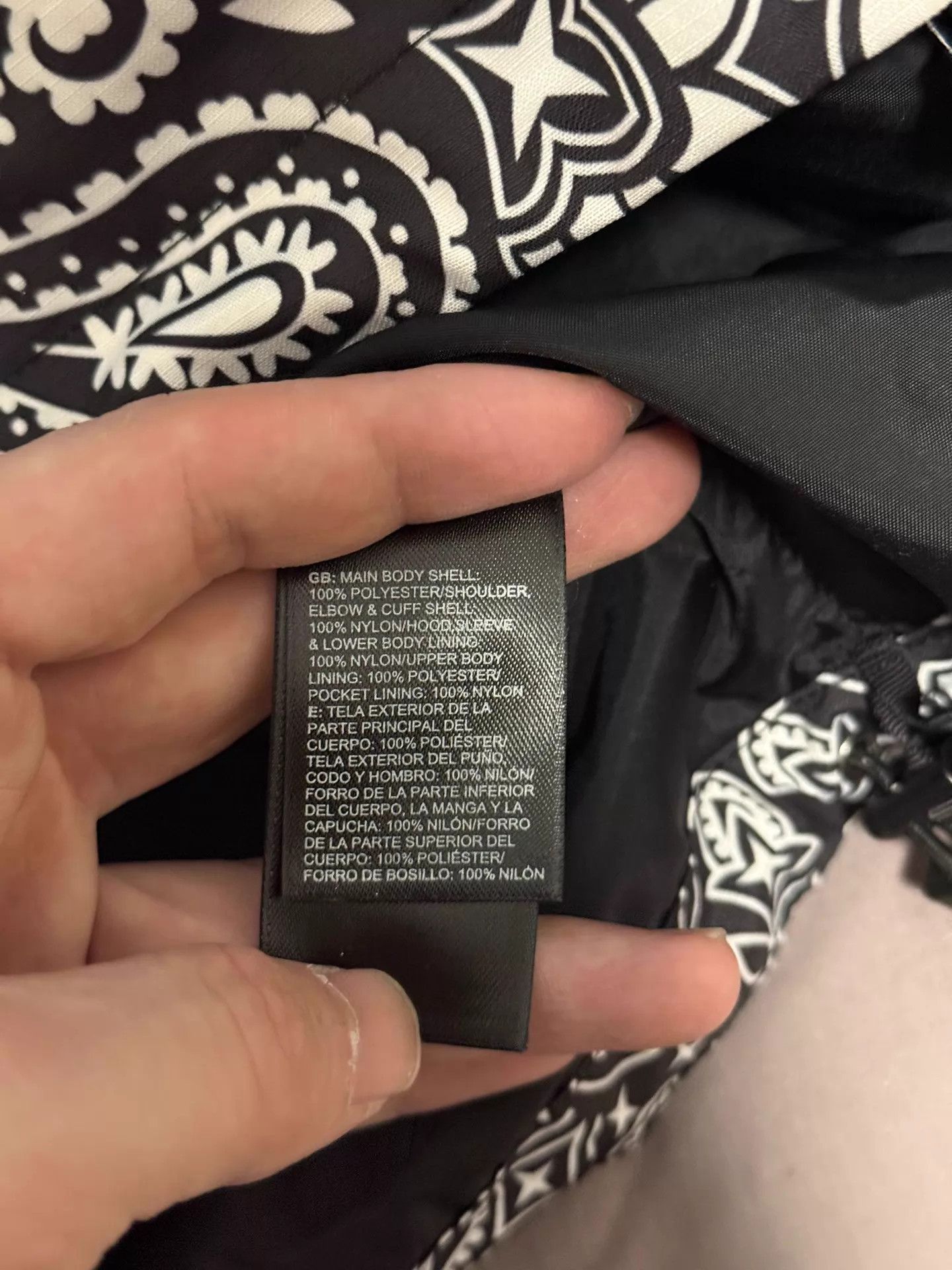 Supreme Supreme x TNF 2014 Black Paisley Shell Jacket Size US M / EU 48-50 / 2 - 5 Thumbnail