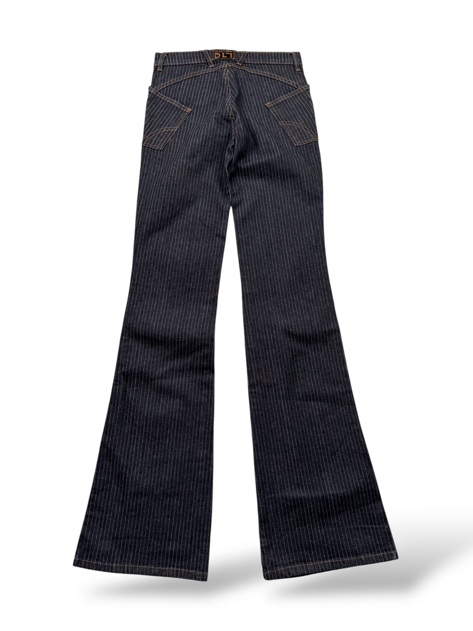 Japanese Brand Vintage Super Flare Striped Jeans W447(V9) Size 25" / US 0 / IT 36 - 3 Thumbnail