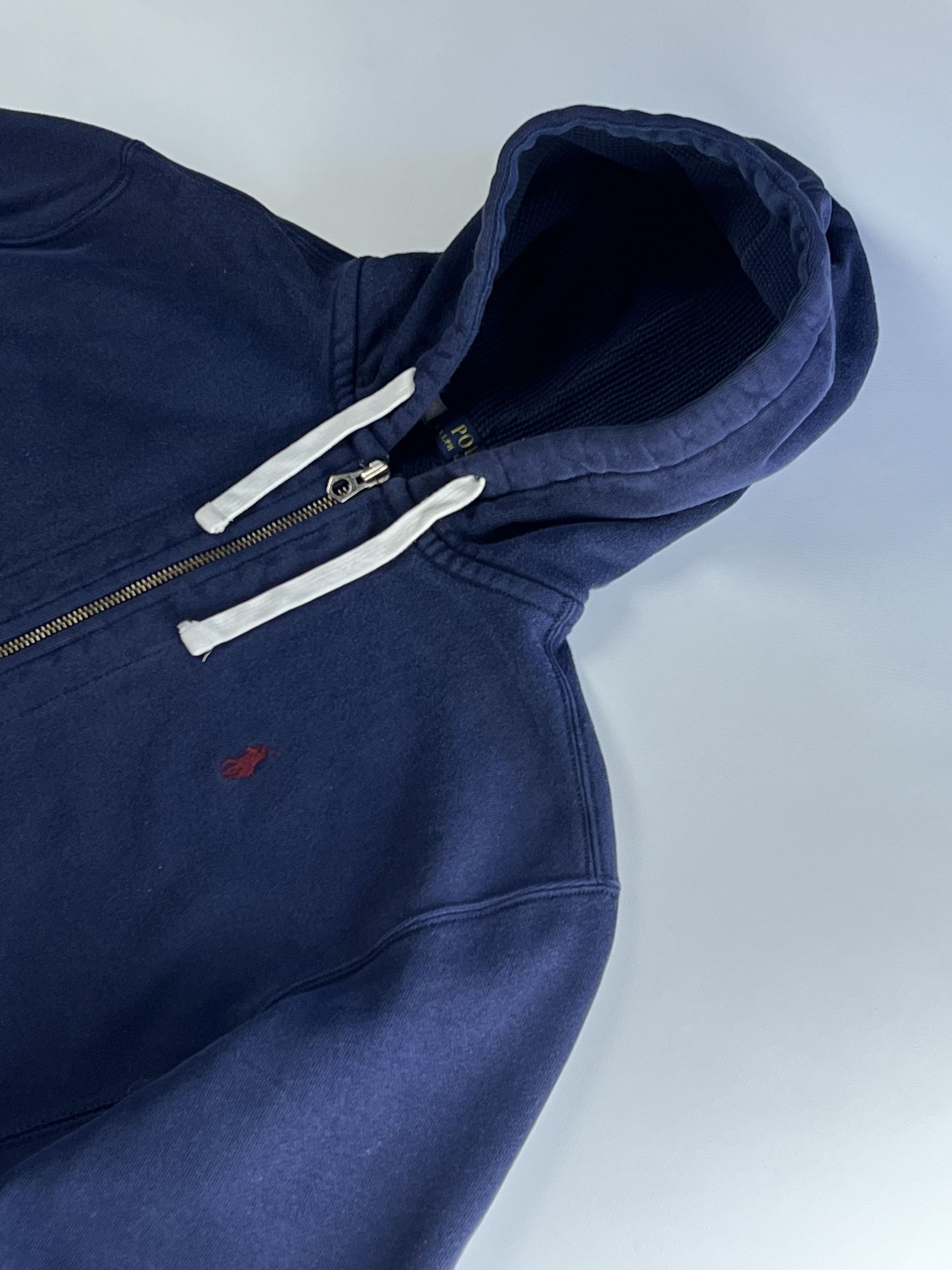 Ralph Lauren × Vintage Rare Polo Ralph Lauren Zip Hoodie Navy Size US M / EU 48-50 / 2 - 2 Thumbnail