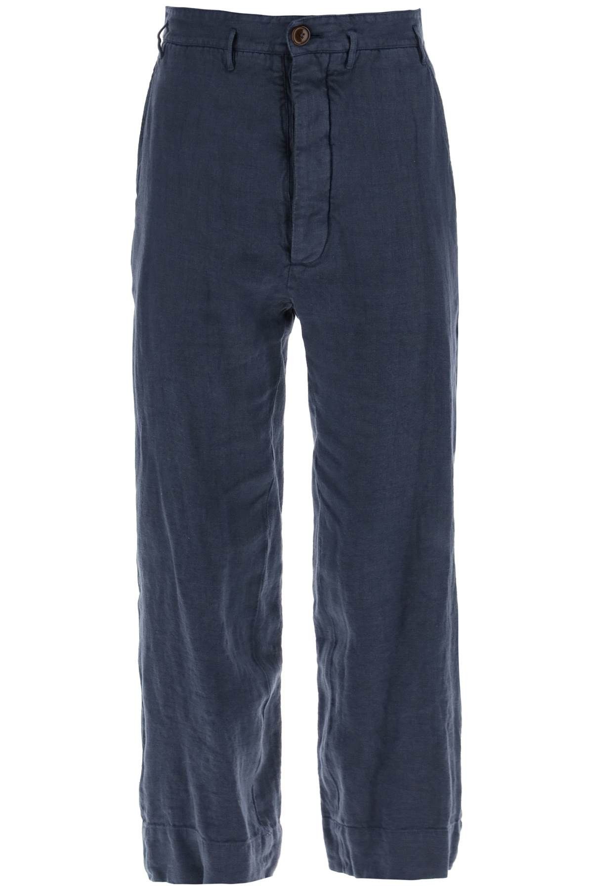 image of Vivienne Westwood Cropped Cruise Pants in Blue, Men's (Size 32)