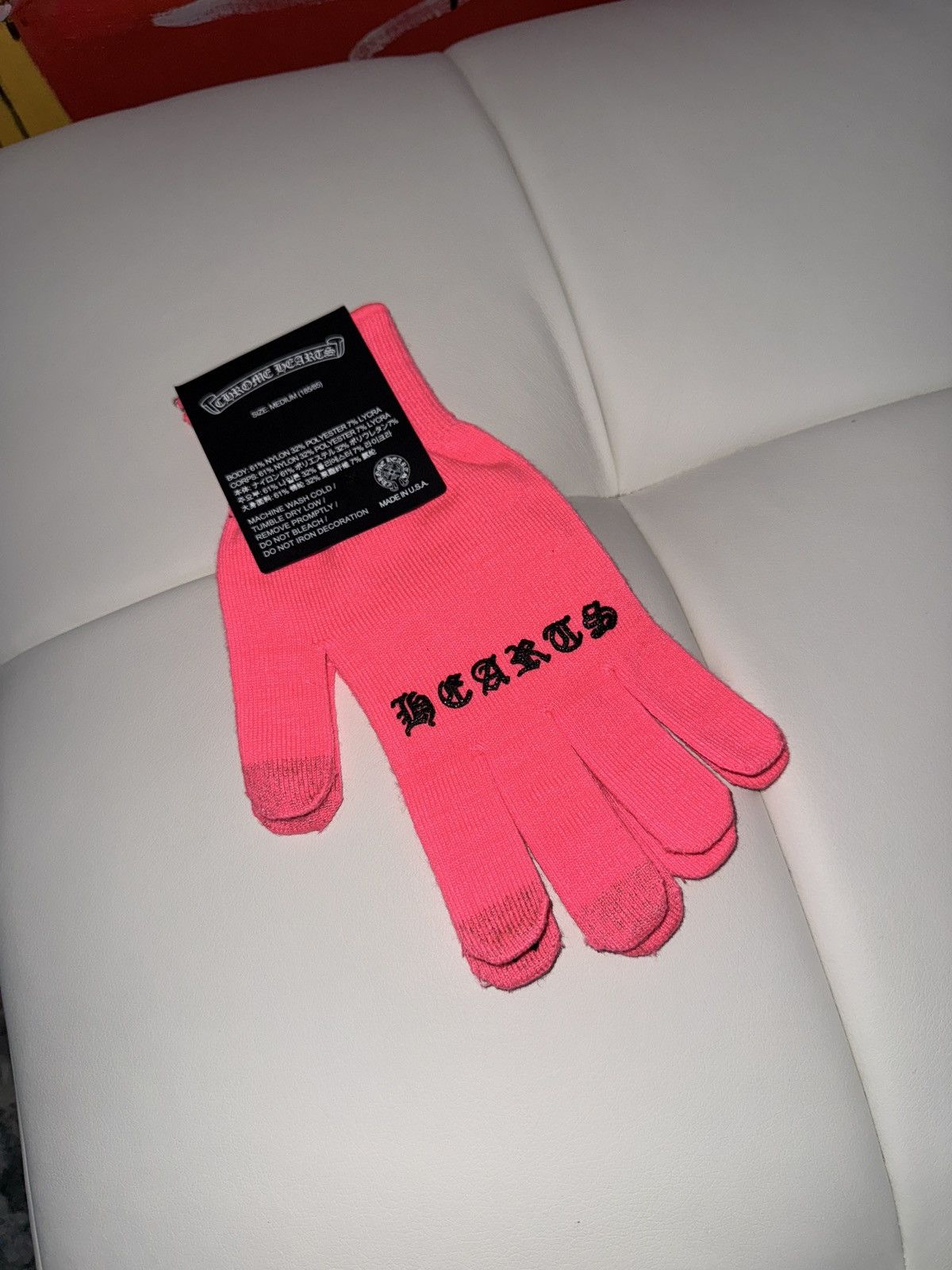 Chrome Hearts Chrome hearts logo gloves Size ONE SIZE - 4 Thumbnail