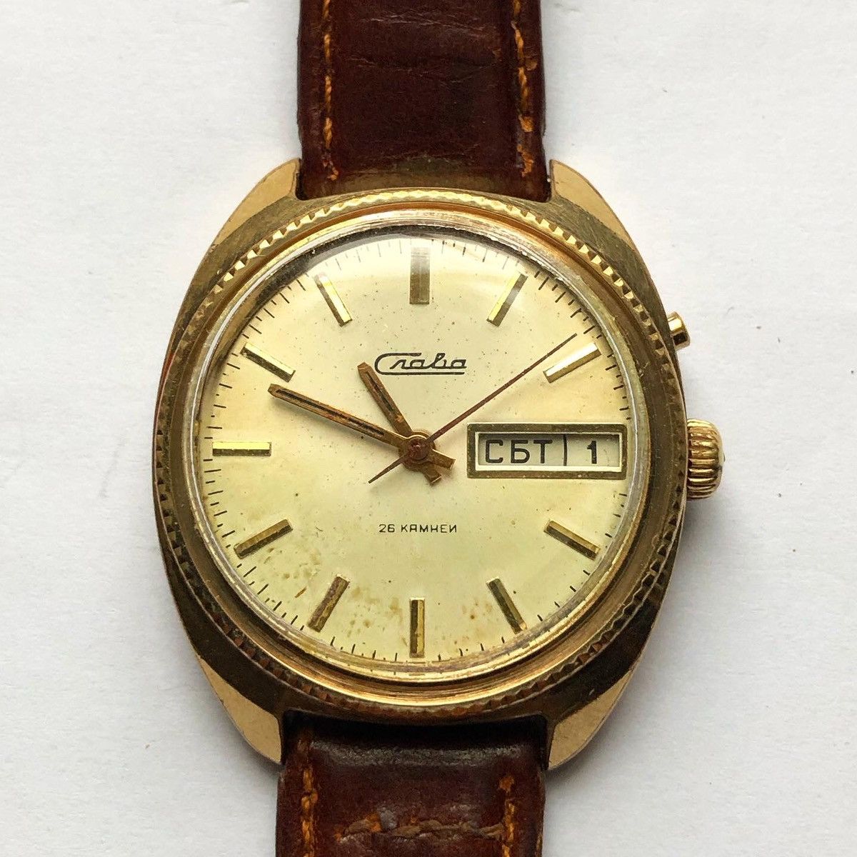 Mechanical Watch Slava 21 jewels , made in USSR