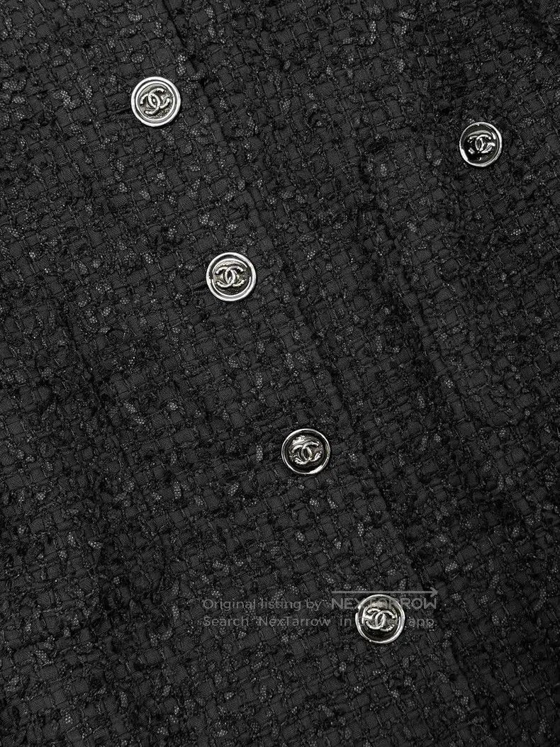 Chanel Chanel Wide tweed round-neck four-pocket long-sleeved jack Size XS / US 0-2 / IT 36-38 - 4 Thumbnail