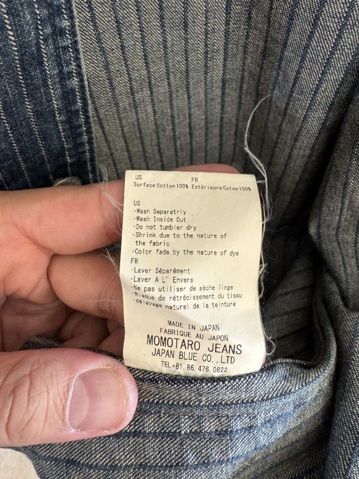 Momotaro Jeans Momotaro- AW Striped denim coveralls (AW) - 03-146 Size US XS / EU 42 / 0 - 5 Thumbnail