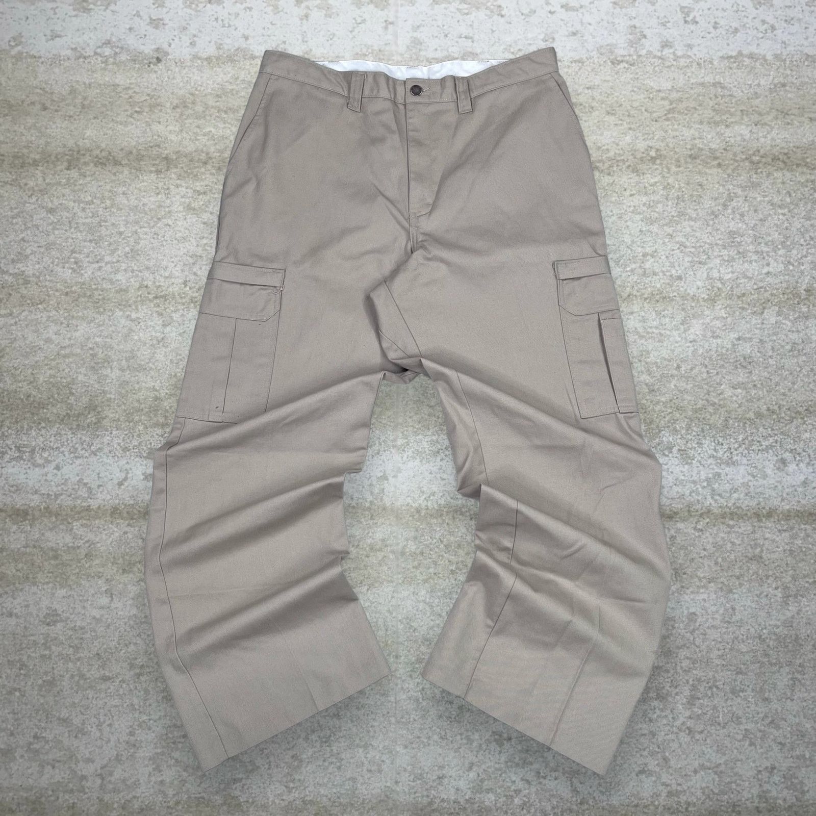 Dickies Vintage 90s Dickies Khakis Pants 36x32 Relaxed Camel Tan Size US 36 / EU 52 - 2 Thumbnail