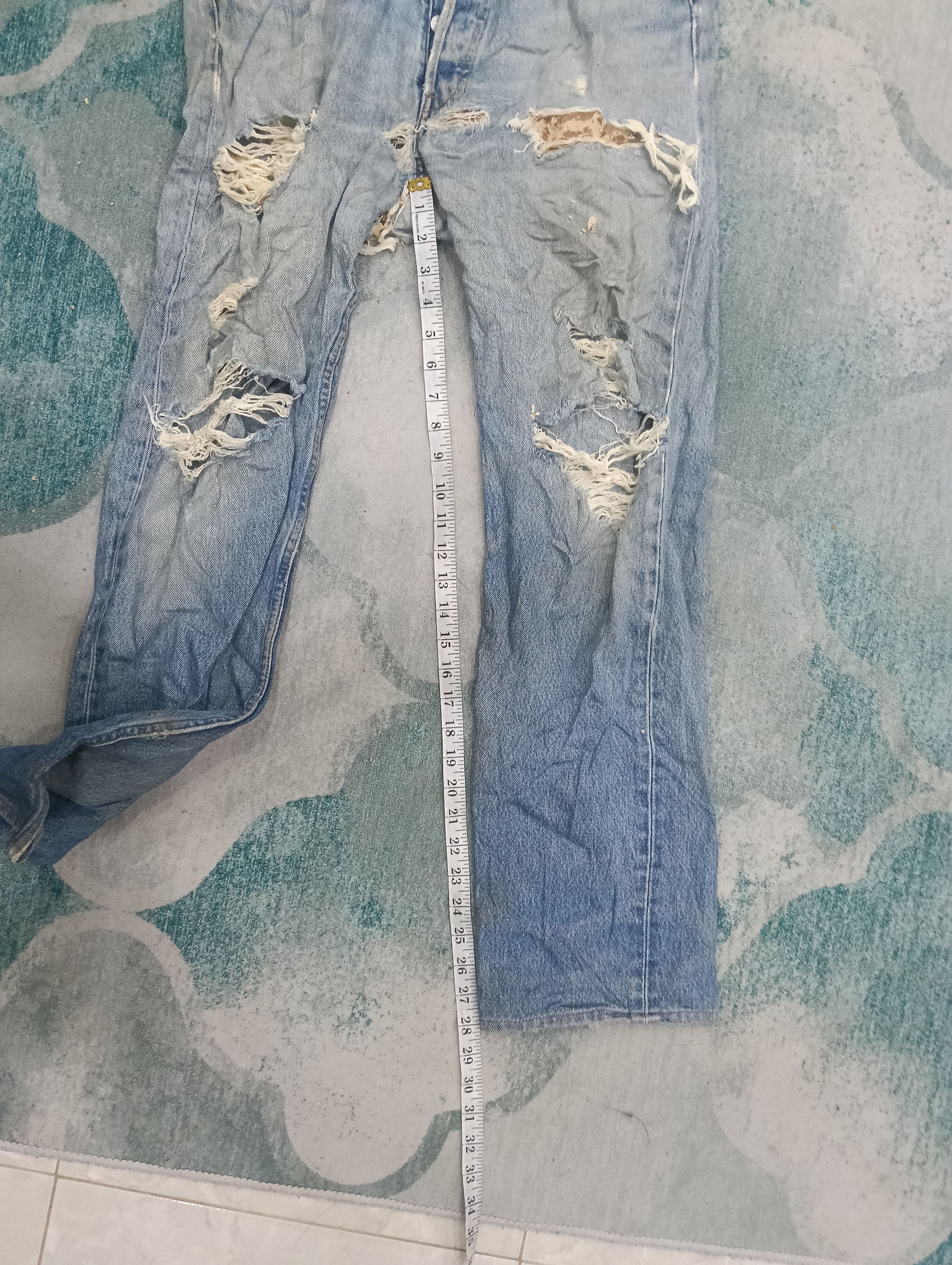 Levi's Vintage Clothing Vintage 501 Distressed Size US 34 / EU 50 - 13 Thumbnail