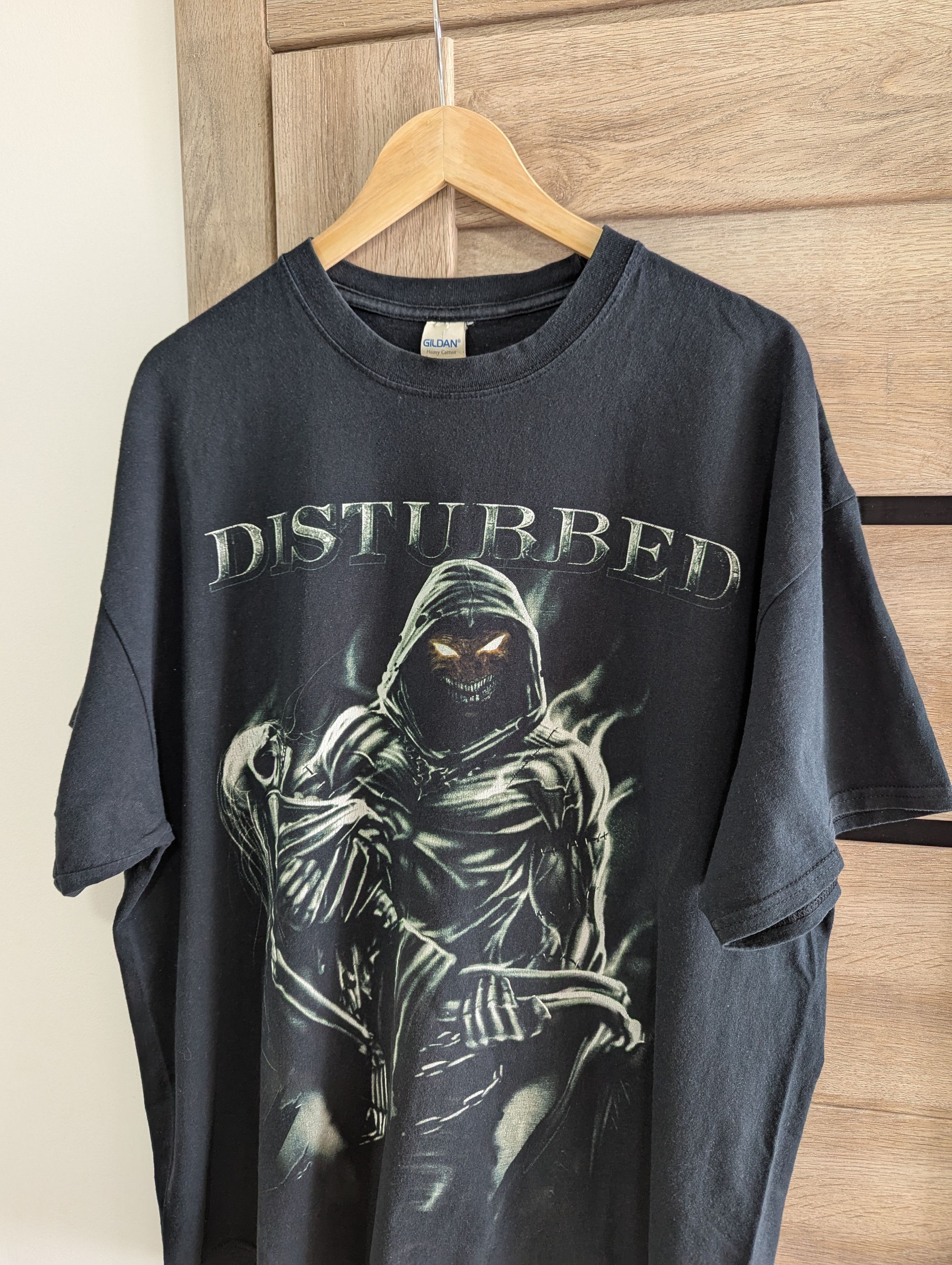 Band Tees × Vintage Vintage 2011 DISTURBED LOST SOULS BLACK T-SHIRT size XL-XXL Size US XXL / EU 58 / 5 - 2 Thumbnail