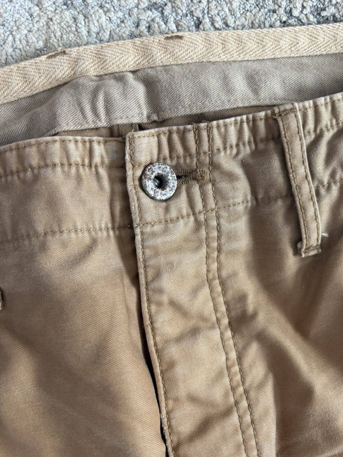 Isamu Katayama Backlash Suede Pocket Oil Stained Bootcut Pant Size US 29 - 6 Thumbnail