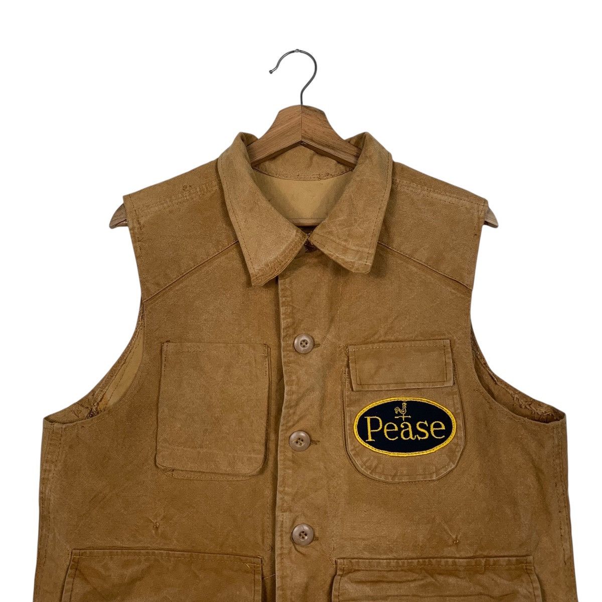 Japanese Brand Pease Duck Canvas Hunting Vest Size US M / EU 48-50 / 2 - 2 Thumbnail