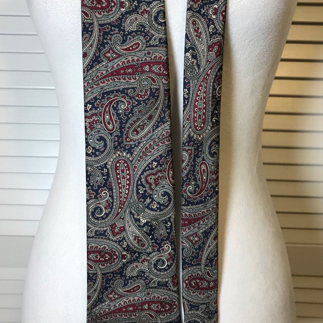 Dillard's Dillard’s Italian Silk Paisley Classic Wide Necktie Size ONE SIZE - 4 Thumbnail