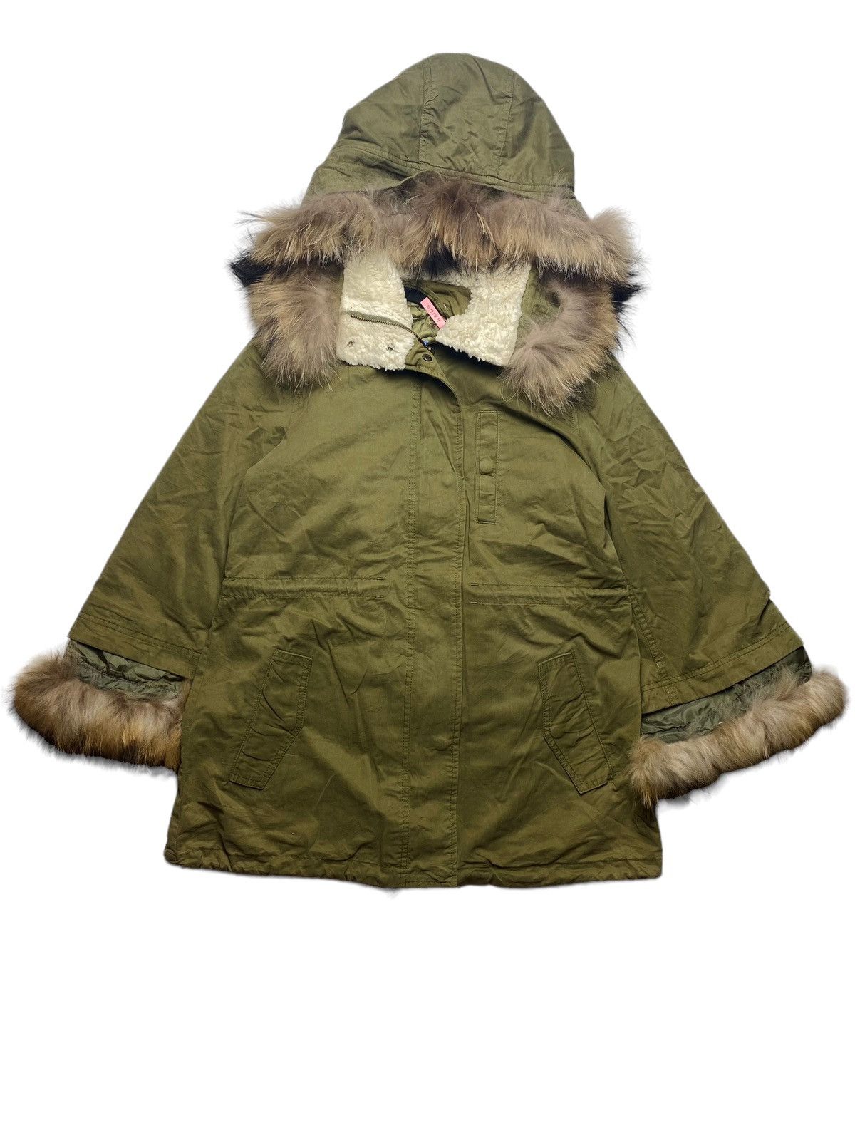 If Six Was Nine × Japanese Brand × Le Grande Bleu (L.G.B.) 2000s Rodeo Crown - Fur Hoodie Jacket Size M / US 6-8 / IT 42-44 - 6 Thumbnail