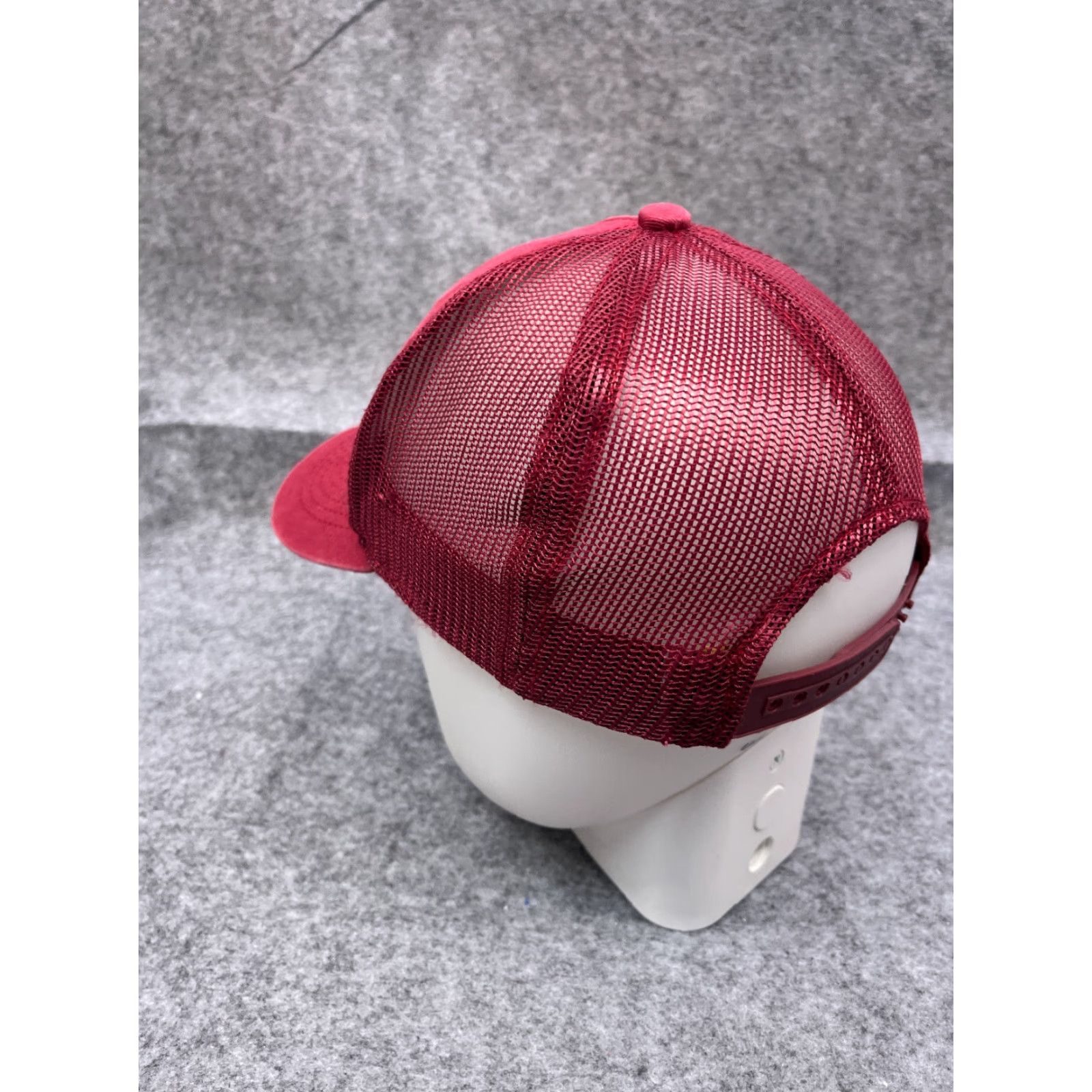 Bass Pro Shops Bass Pro Shops Hat Cap Snap Back Adult Red Cotton Trucker Hat Adjustable Men Fish Logo Twill Pattern Solid Size ONE SIZE - 5 Thumbnail