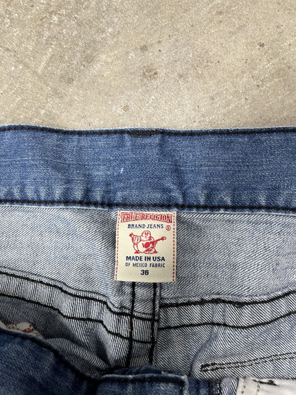 True Religion × Vintage Vintage Y2K True Religion Flared Light Wash Denim Size US 38 / EU 54 - 4 Thumbnail