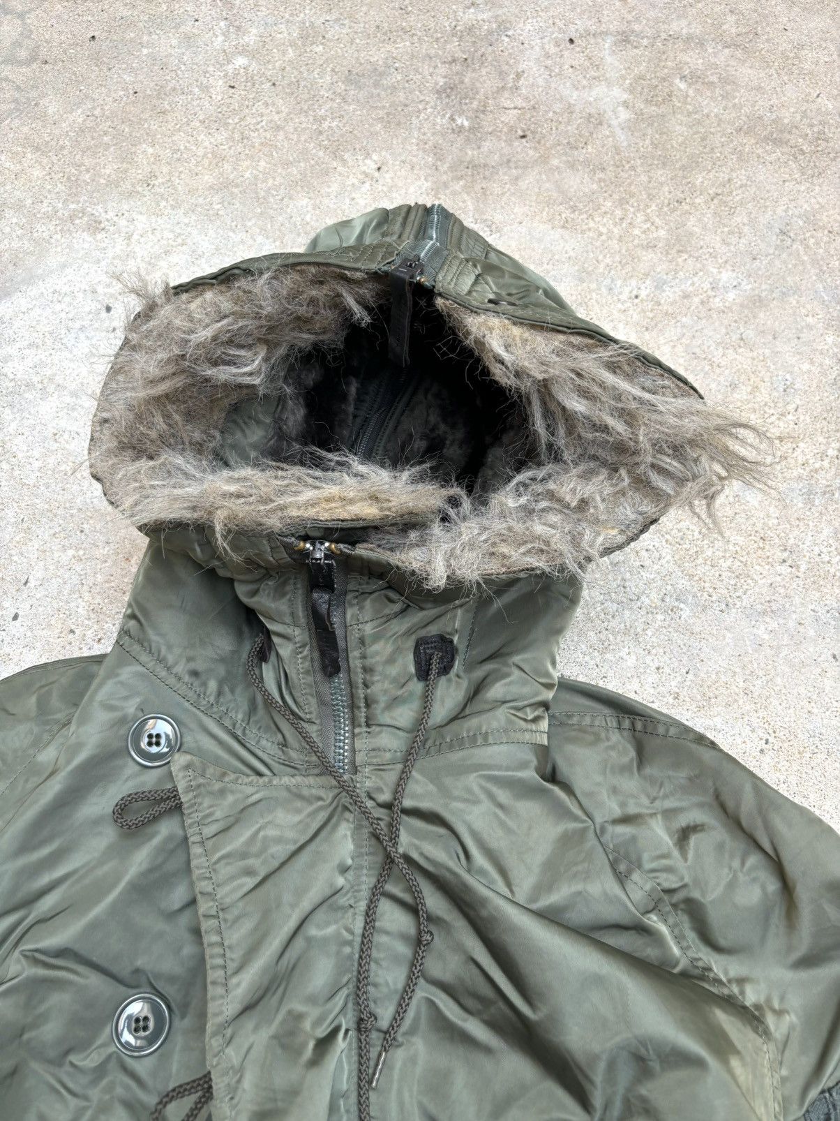 Alpha Industries Vintage N-2B ALPHA Fur Bomber Jacket Green Size US L / EU 52-54 / 3 - 4 Thumbnail