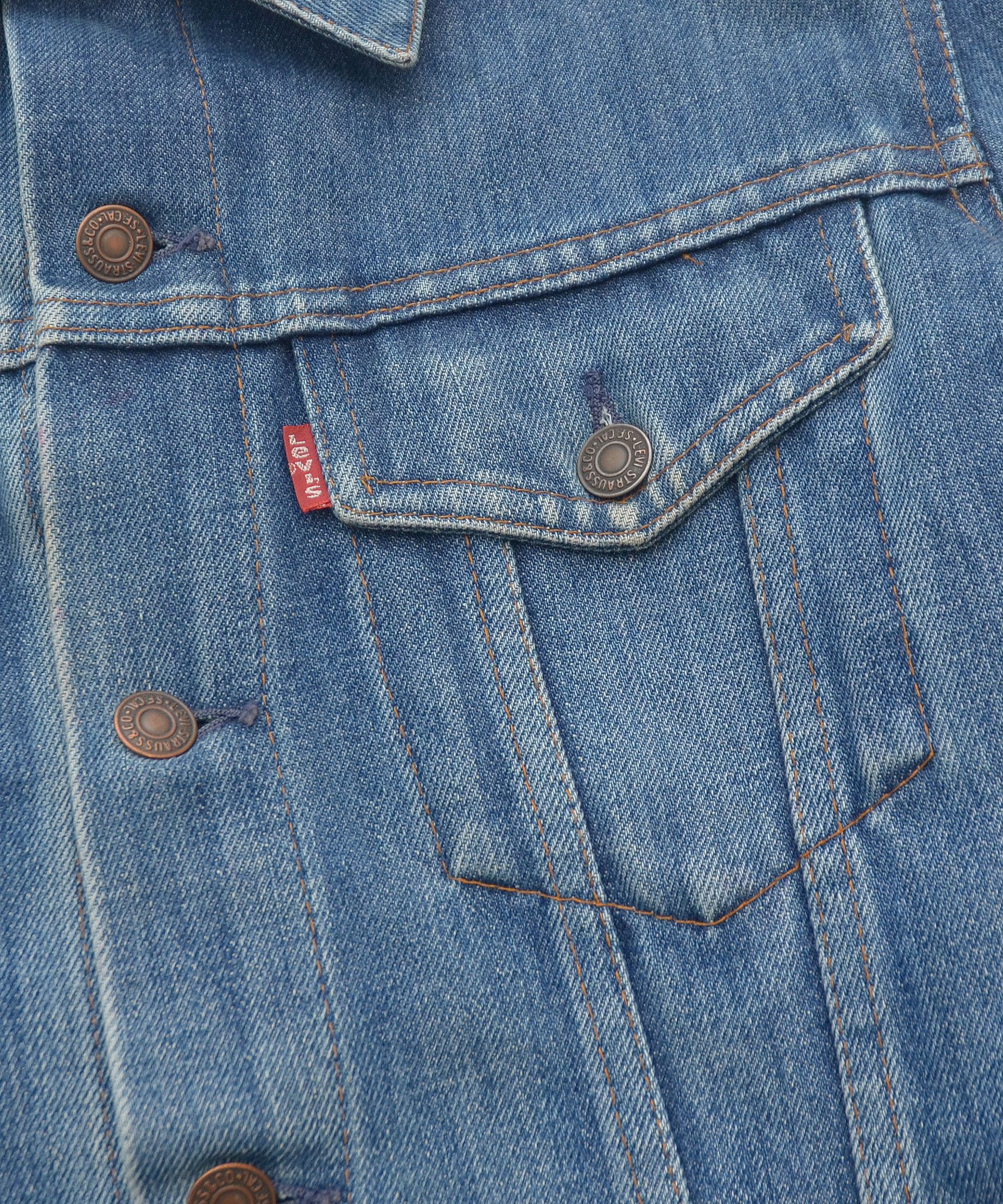 Levi's × Levi's Vintage Clothing × Vintage Vintage 70’s Levi’s Denim Jacket Washed Made in France Size S / US 4 / IT 40 - 4 Thumbnail