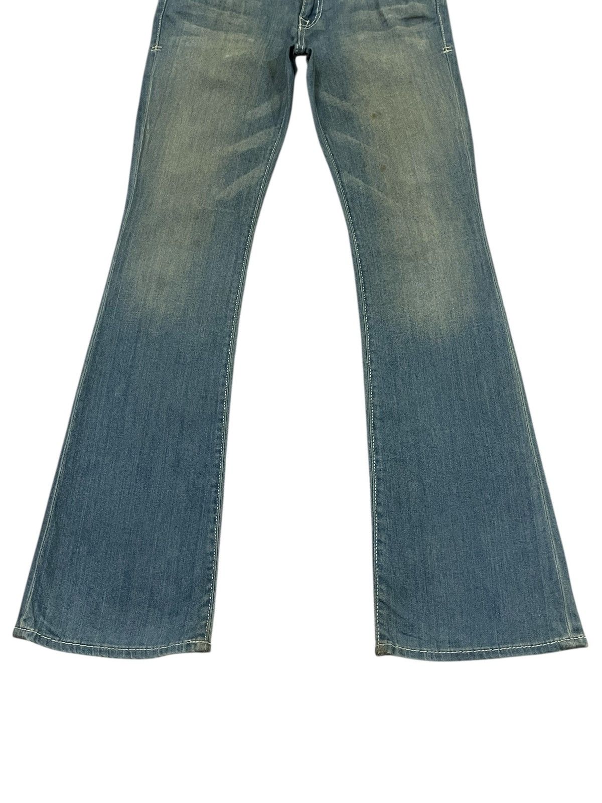 Japanese Brand FLARE 💥 People’s Liberation Washed Denim Size 33" - 6 Thumbnail