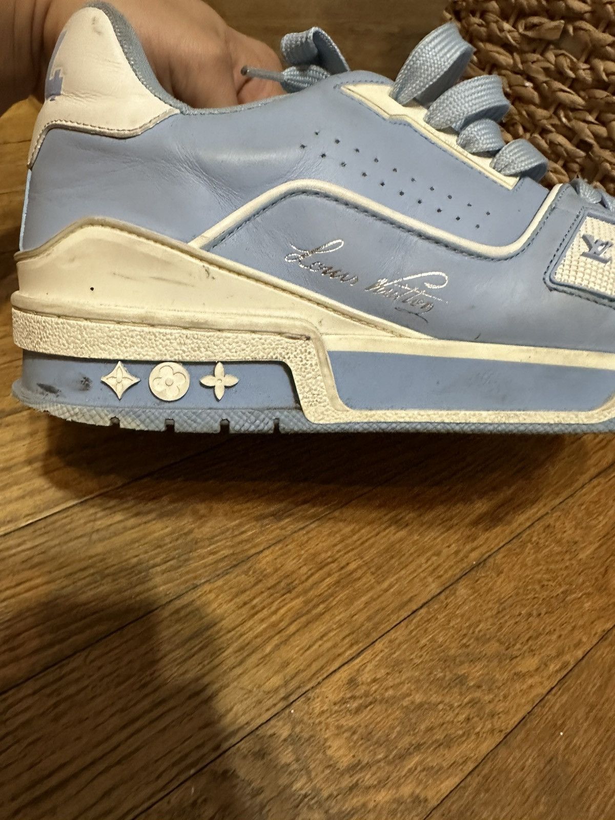Louis Vuitton Louis Vuitton Trainer #54 blue Size US 7.5 / EU 40-41 - 4 Thumbnail