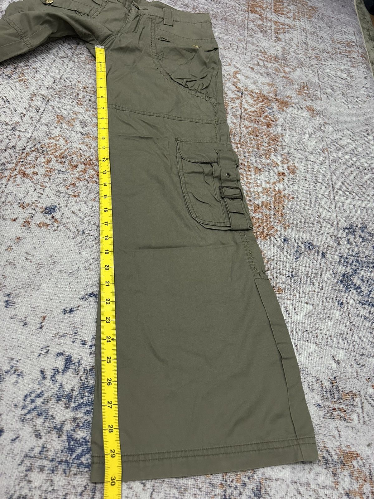 Le Grande Bleu (L.G.B.) Japanese Army Cargo Flare Pants Goa style Size US 28 / EU 44 - 19 Thumbnail