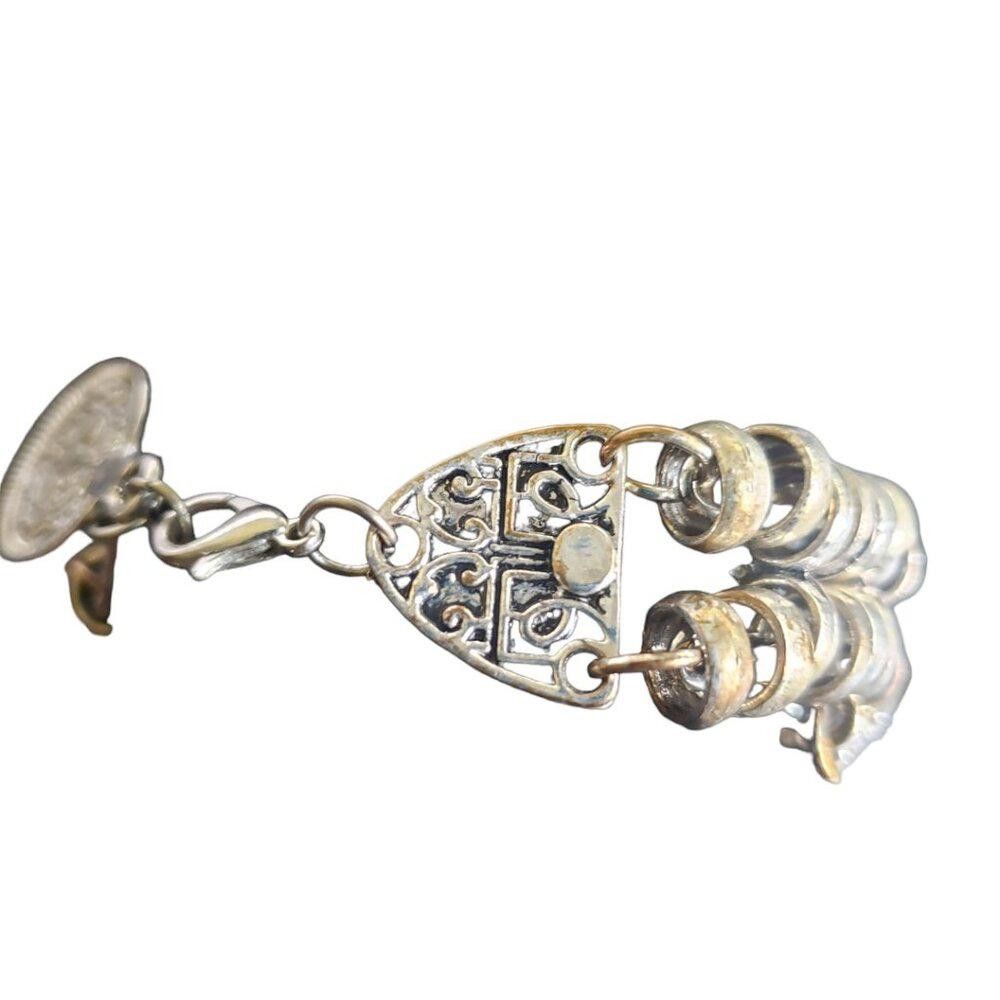 Designer Bohemian Vintage Silver Plated Bracelet Size ONE SIZE - 4 Thumbnail