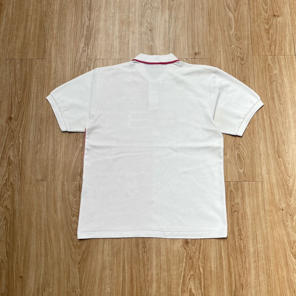 Balenciaga × Vintage Vintage 90s Balenciaga Polo Shirt Full Print Big logo Size M / US 6-8 / IT 42-44 - 2 Thumbnail