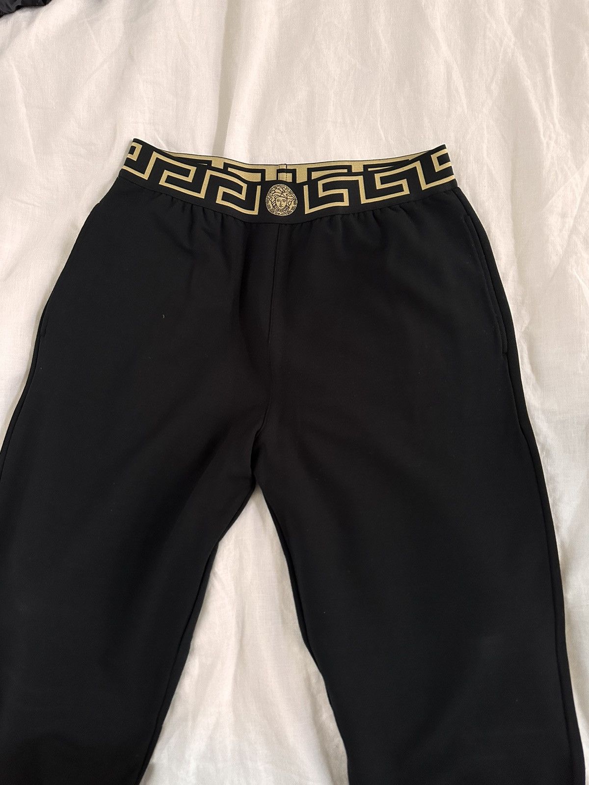 image of Versace Joggers With Pockets in Black, Men's (Size 30)