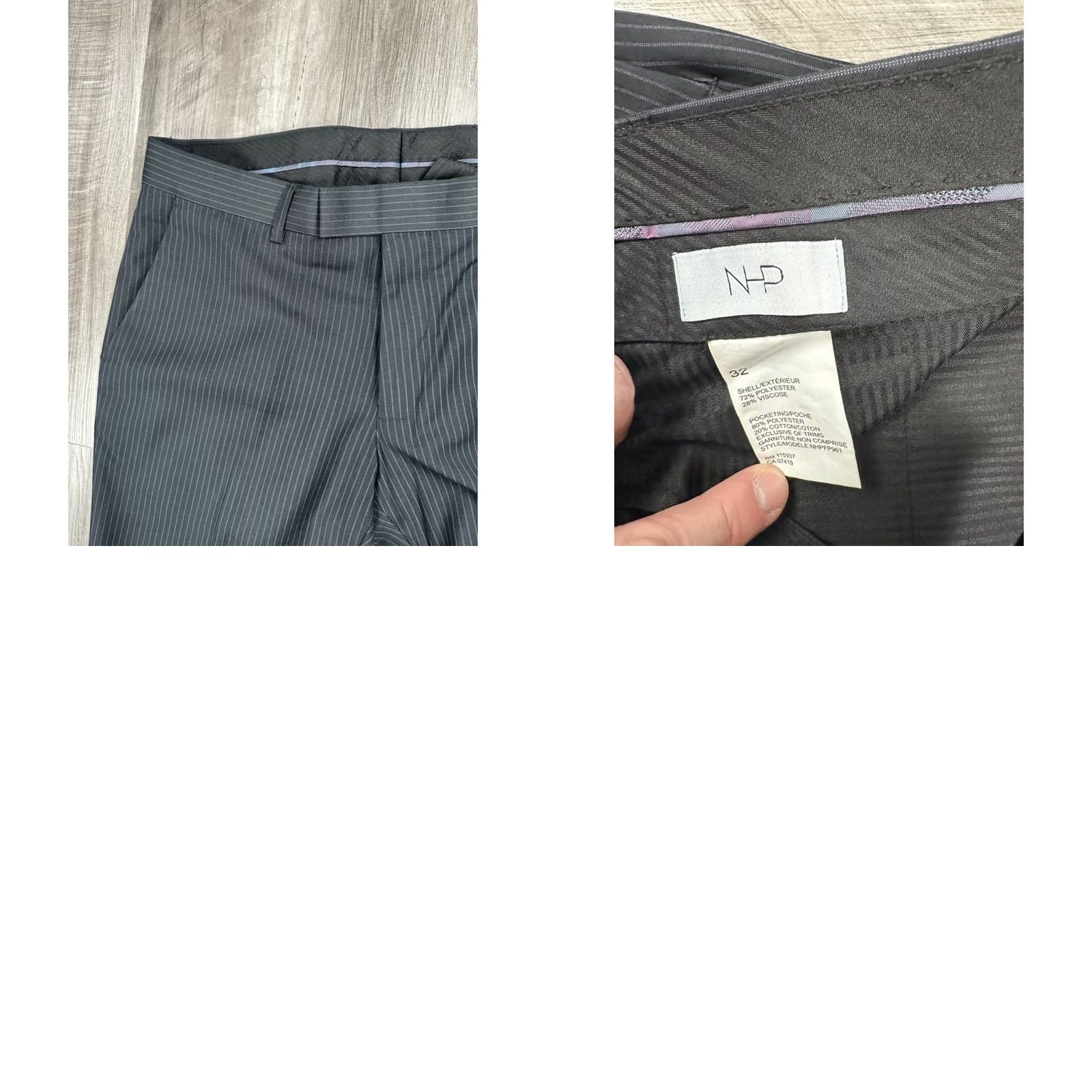 Avenue NHP Saks Fifth Avenue Pinstripe Athletic Performance Suit - 40R SHIRT? (Note: This is a formatting mistake. Provide corrected title.) Size 40R - 9 Thumbnail