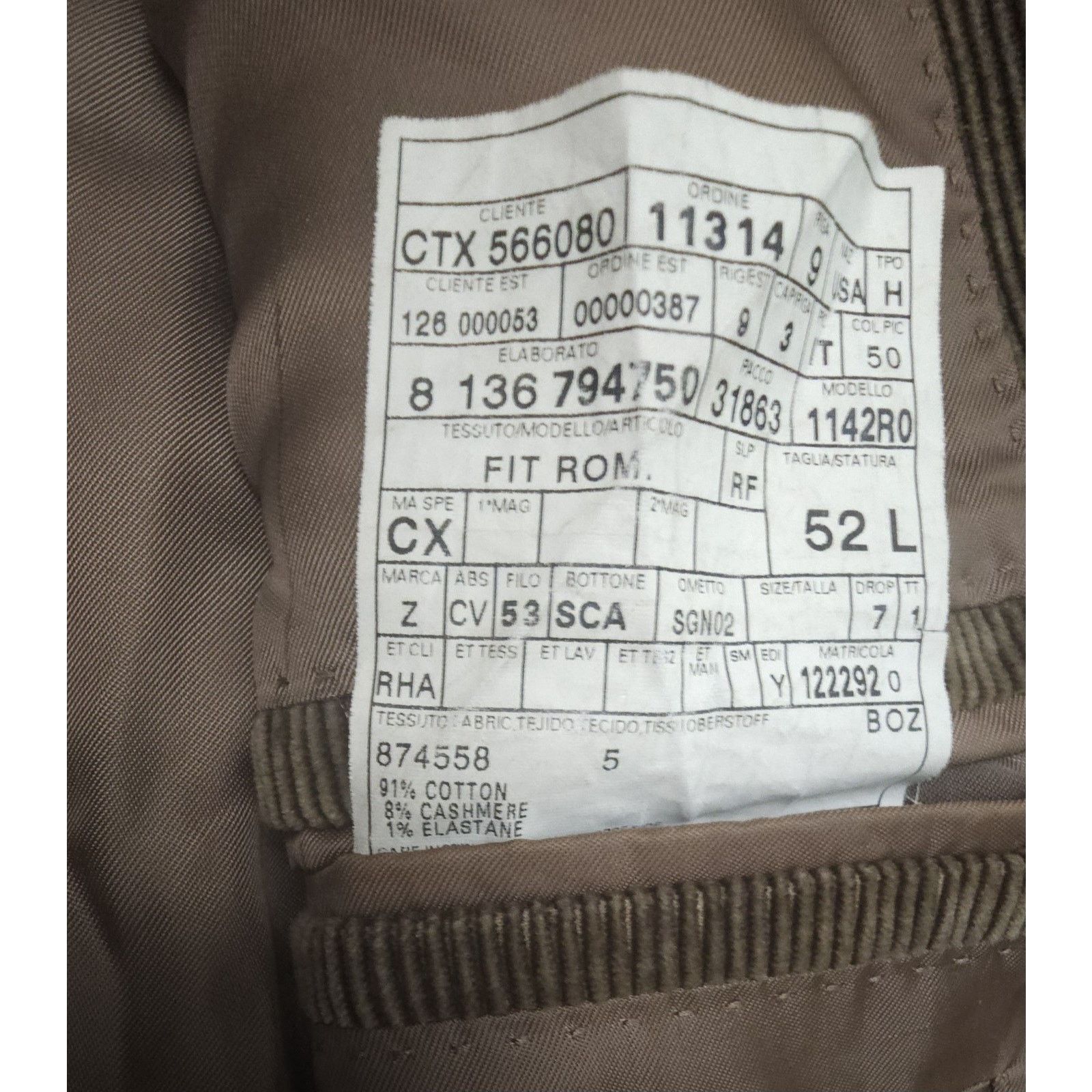 Ermenegildo Zegna Ermenegildo Zegna 52 L Cashco Sports Cashmere Blend Plazer Size 52L - 7 Thumbnail
