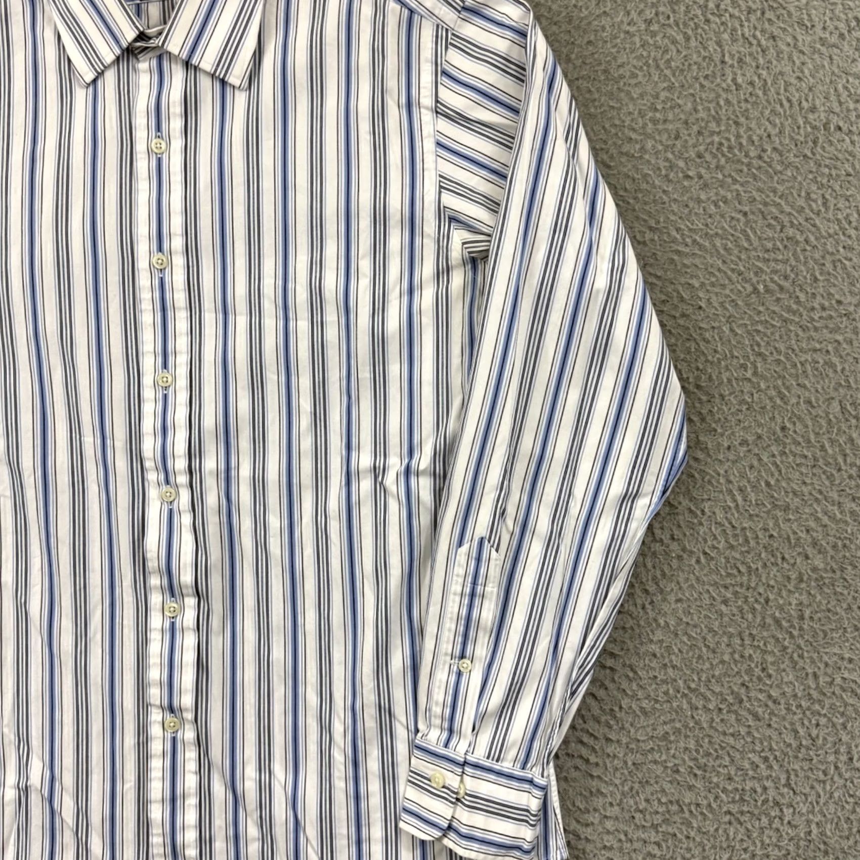 Polo Ralph Lauren VINTAGE Polo Ralph Lauren Shirt Mens Large Blue Long Sleeve Custom Fit Size US L / EU 52-54 / 3 - 5 Thumbnail
