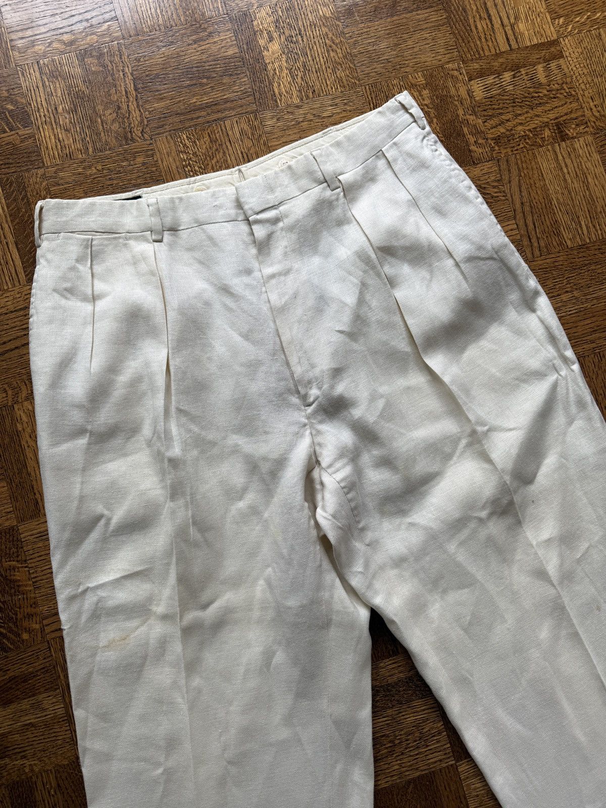 Polo Ralph Lauren Vintage 80s Polo Ralph Lauren Twill Pleated Pants Size US 34 / EU 50 - 5 Thumbnail