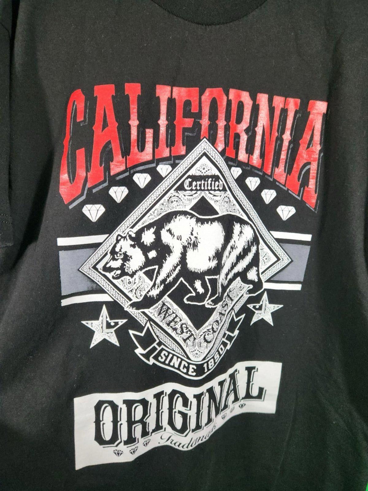 Designer Vintage California Original Graphic Tee - Black Size US L / EU 52-54 / 3 - 2 Thumbnail